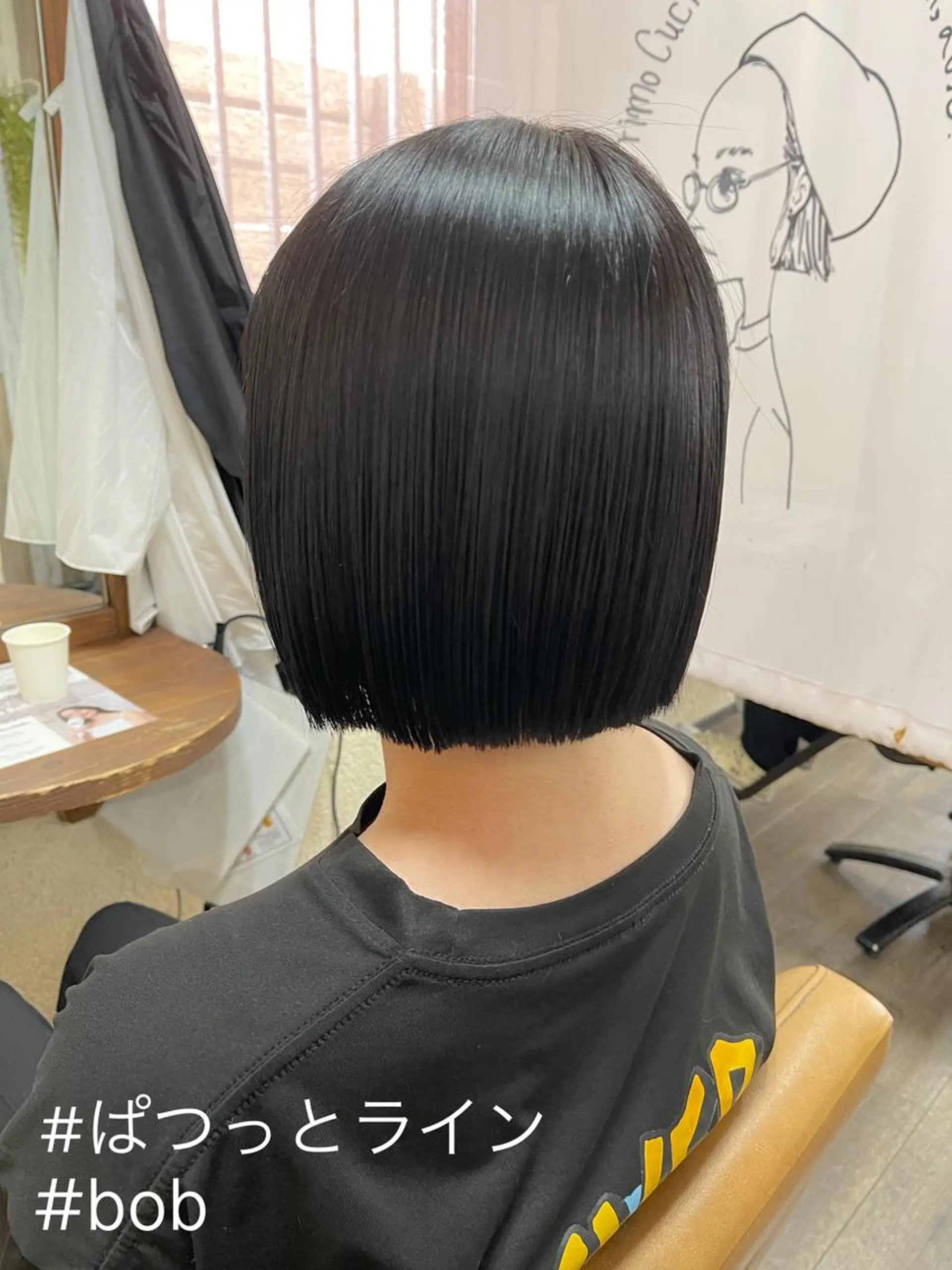 ミディアム ボブ カット 磧本 祐里恵のヘアスタイル
