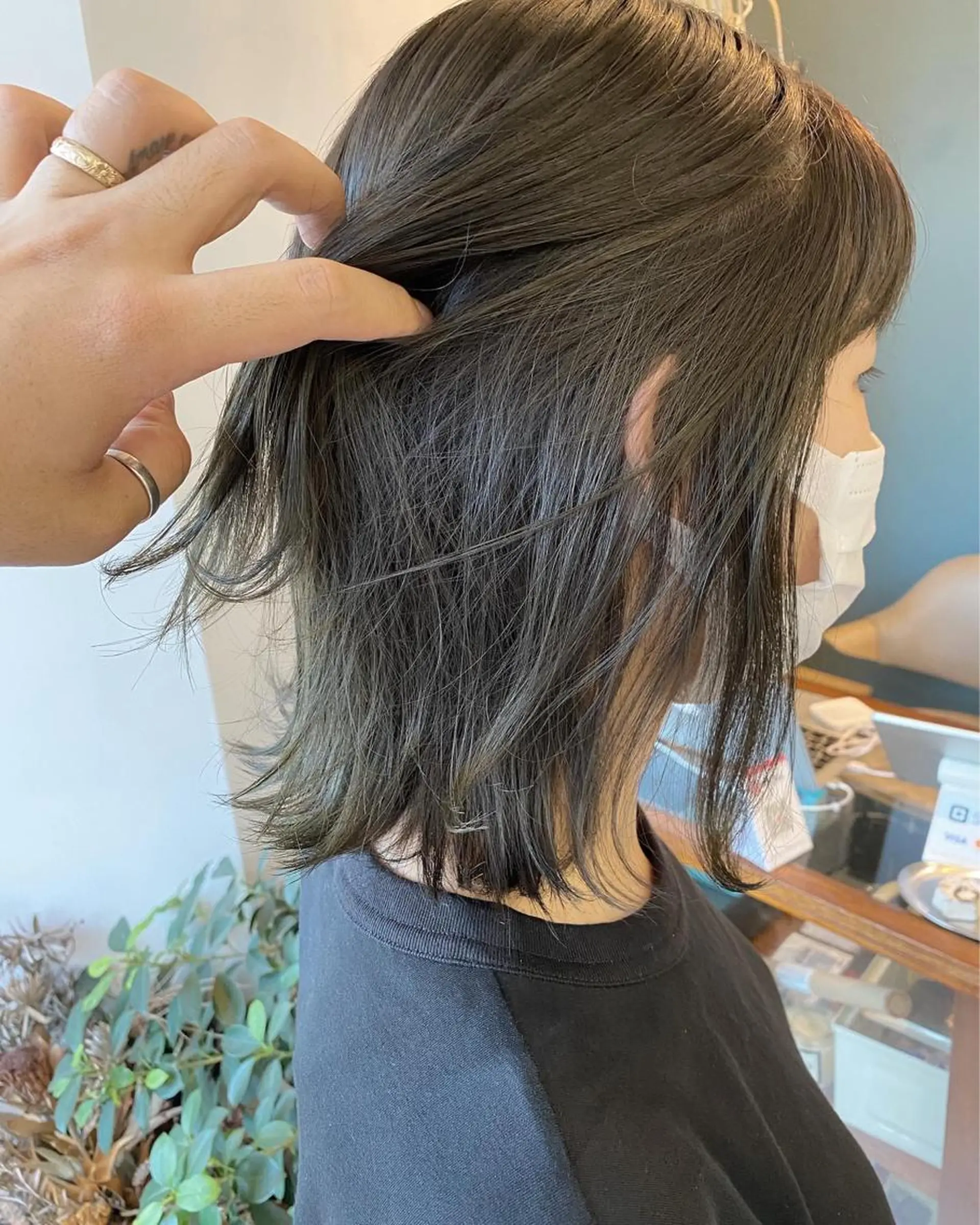 ミディアム カラー パーマ 髪質改善 縮毛矯正 トリートメント OVER→三軒茶屋 /縮毛矯正・髪質改善のヘアスタイル