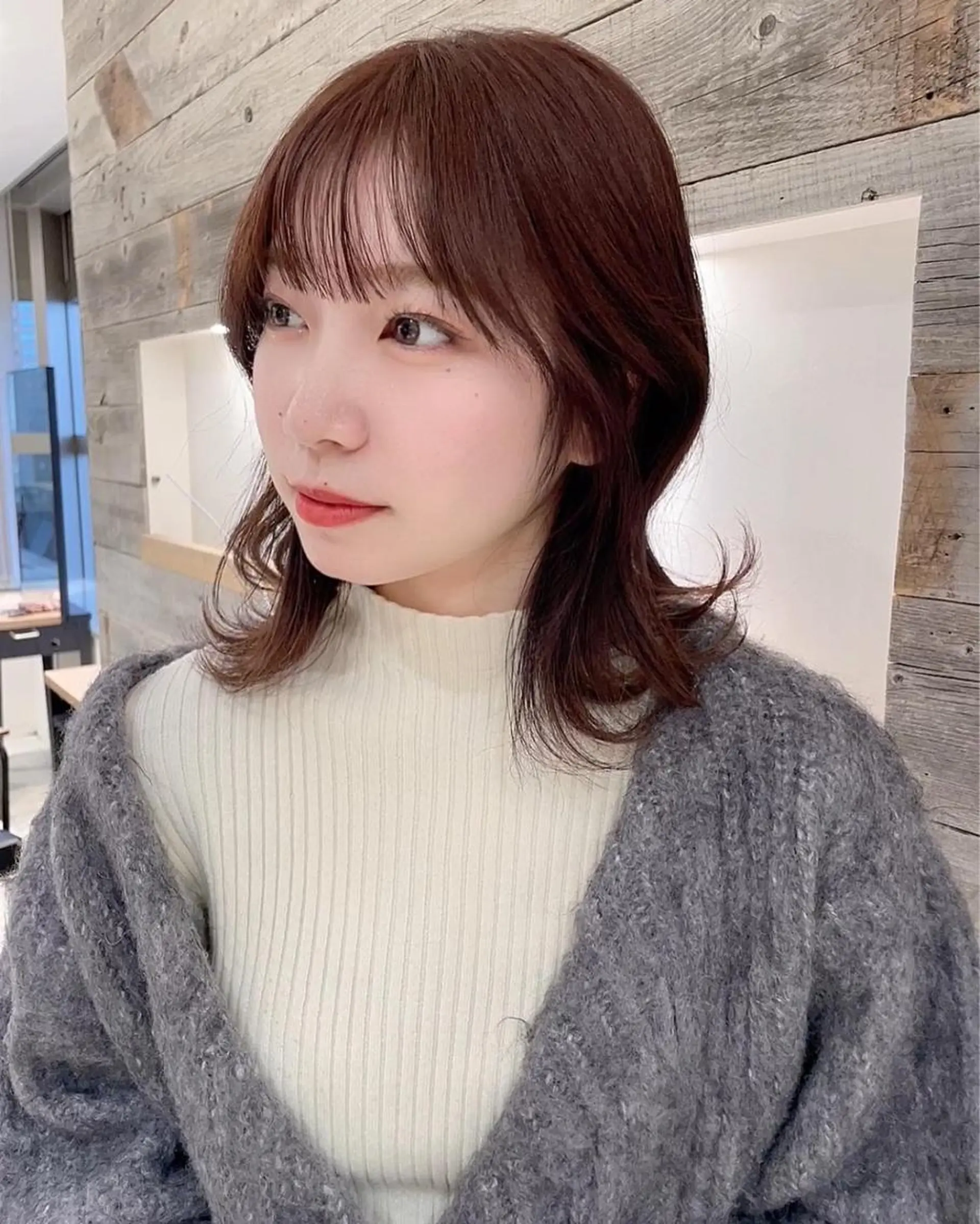 ミディアム くびれヘア HIBIKI/原宿 ハッシュカット🪄のヘアスタイル