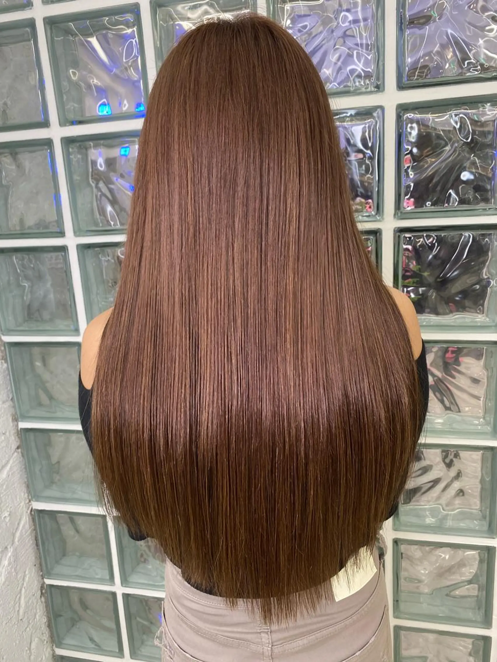 ロング ヘアカラー エクステ 家田 竜のヘアスタイル