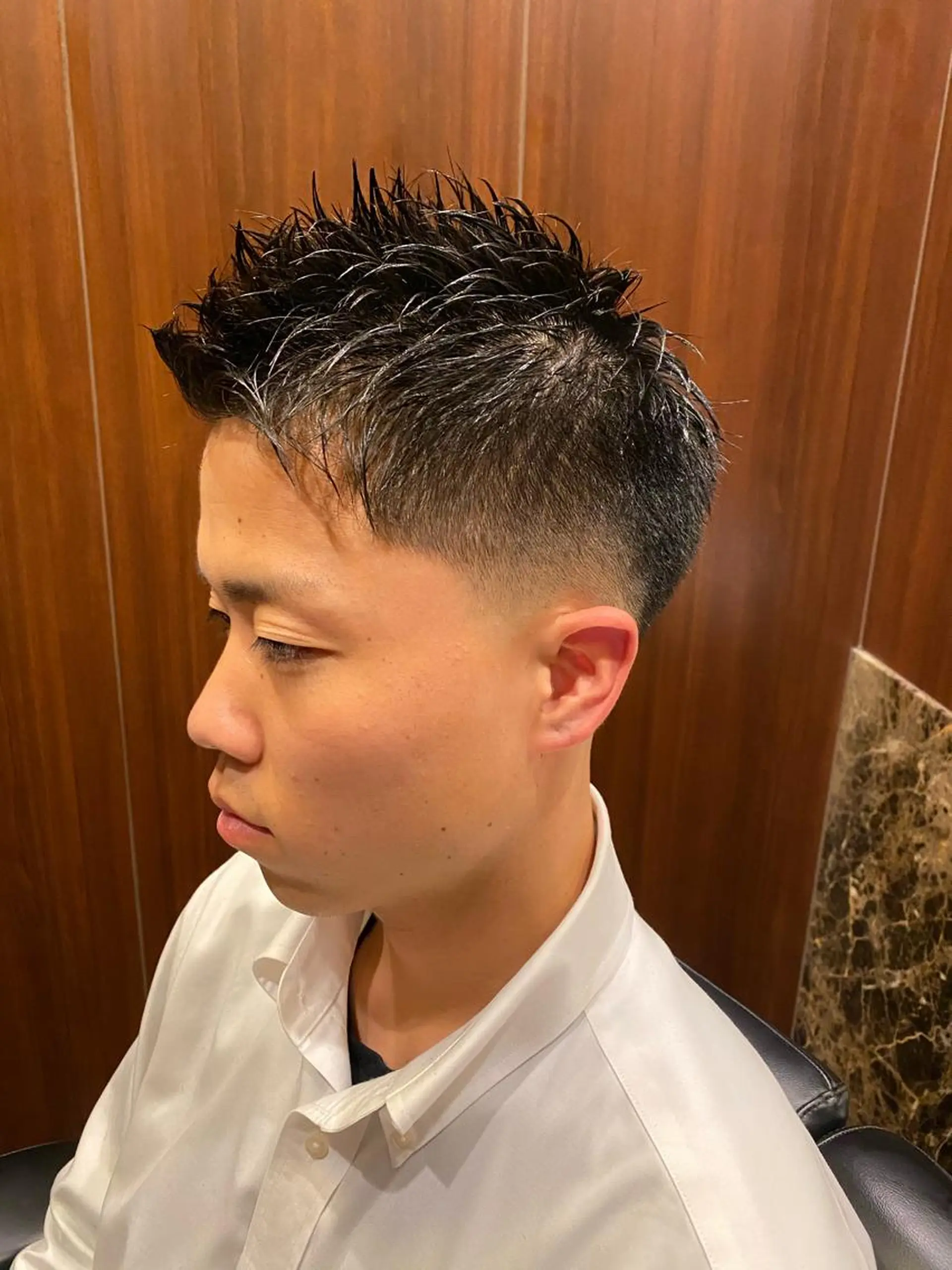 ショート メンズ ヒロ銀座ヘアーサロン BARBER SHOP広島本店所属・岡本 宗士のヘアスタイル