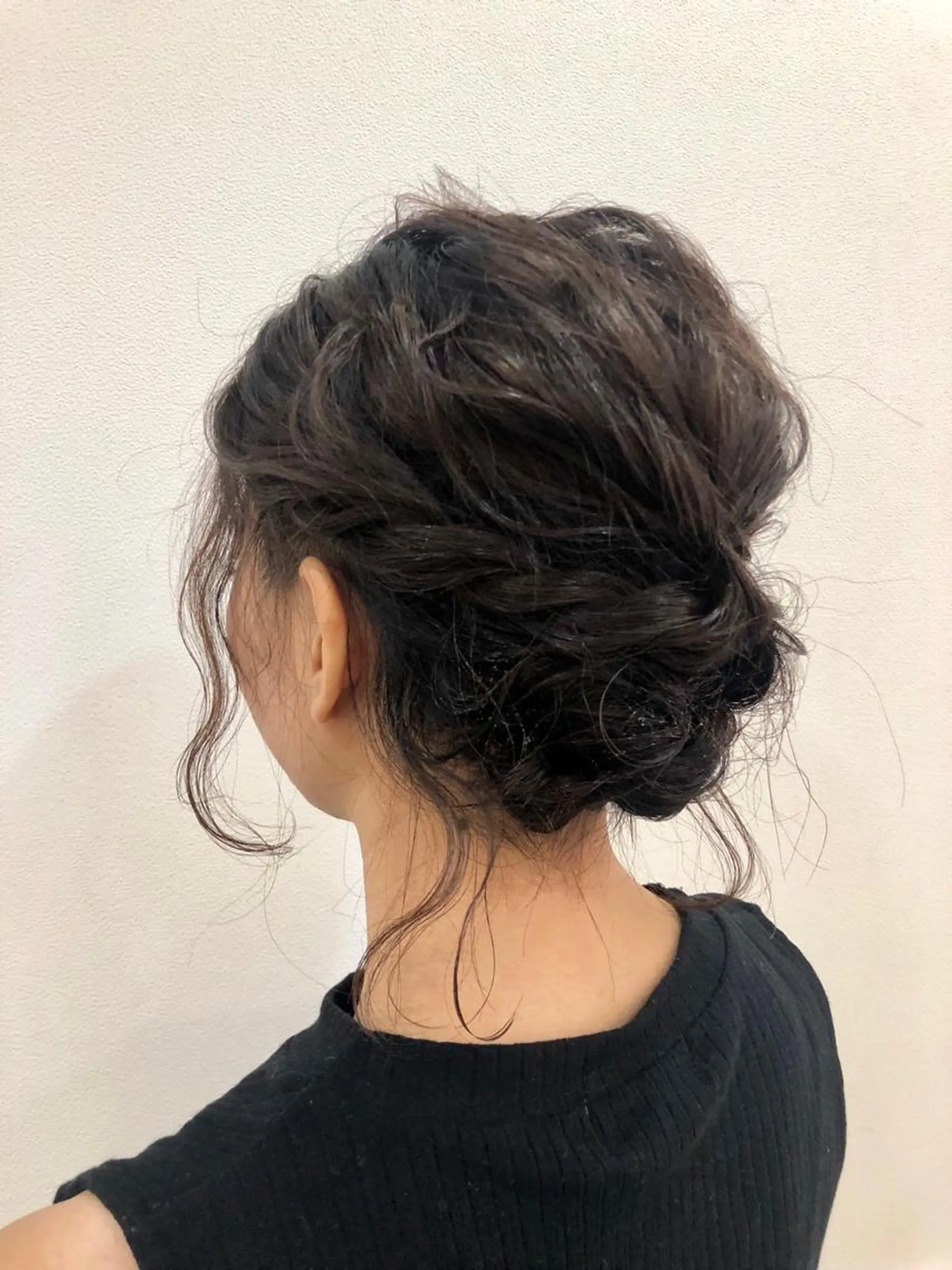 ミディアム カラー ヘアアレンジ 内田温子大人女性 ハイライト、ボブのヘアスタイル