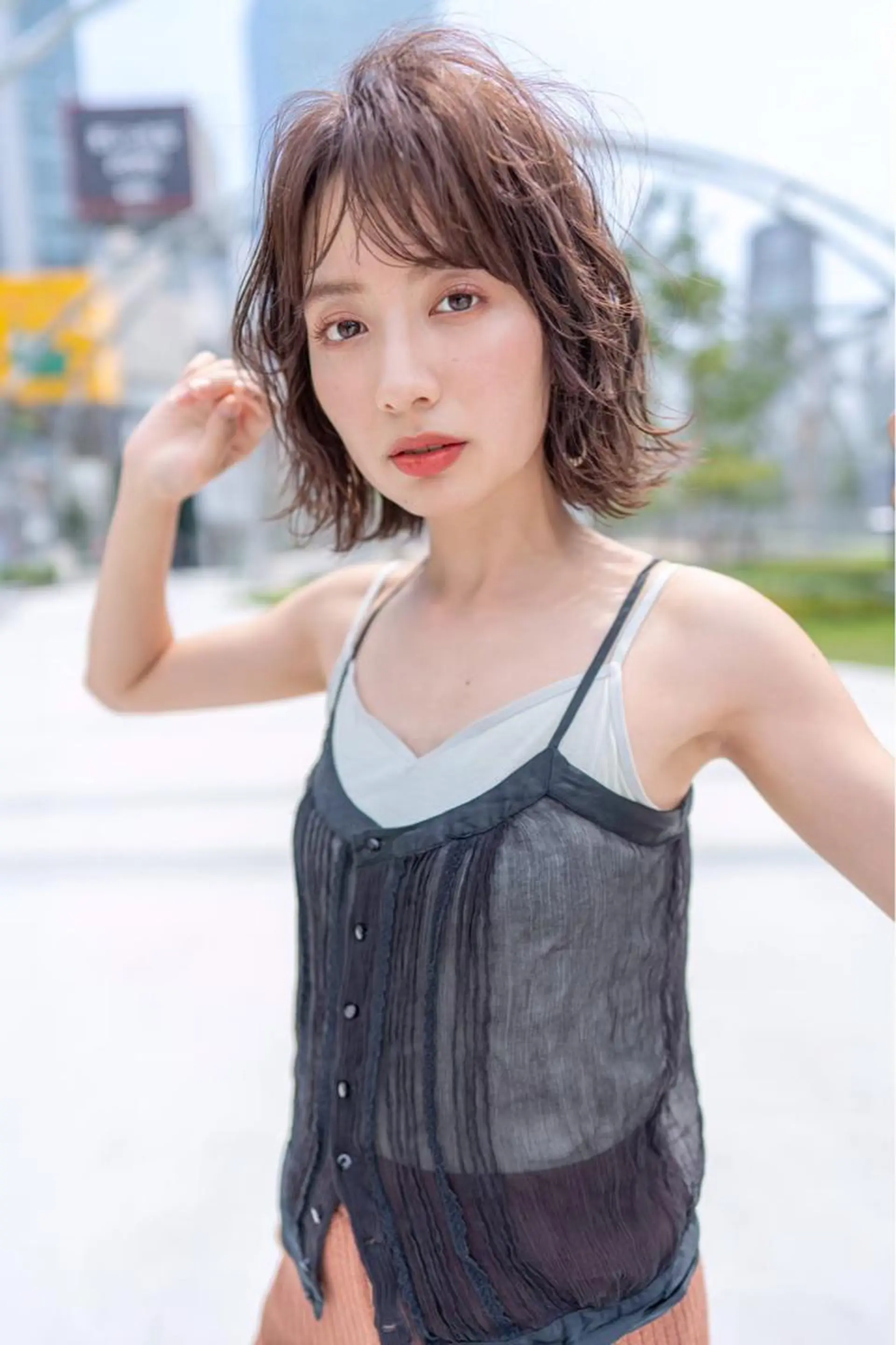 ミディアム カラー カット ヘアカラー トリートメント 🉐レイヤー/塩見 弘樹🉐渋谷のヘアスタイル