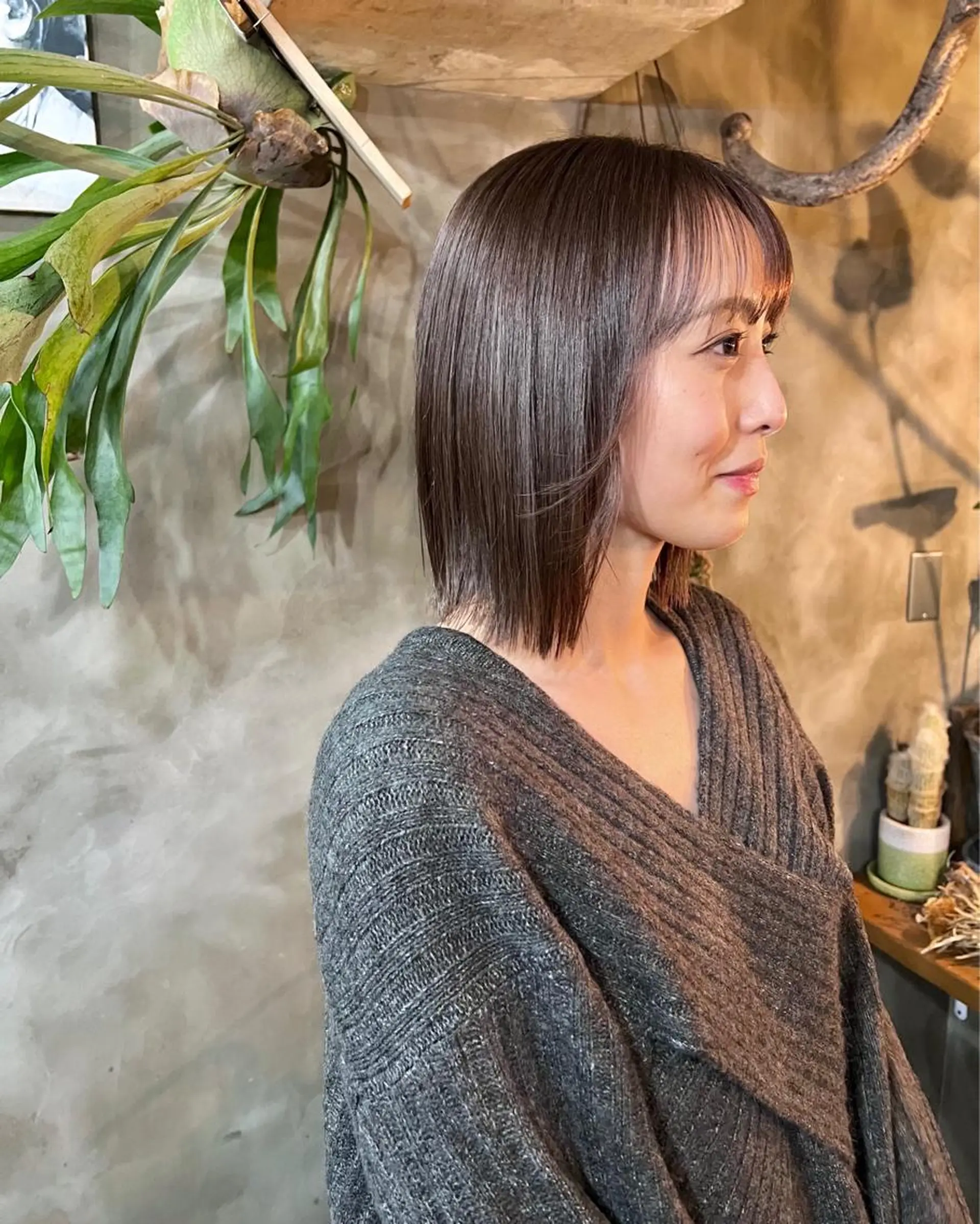 ミディアム カラー カット ヘアカラー トリートメント 木村陸弥 似合わせ 透明感カラー🌿のヘアスタイル