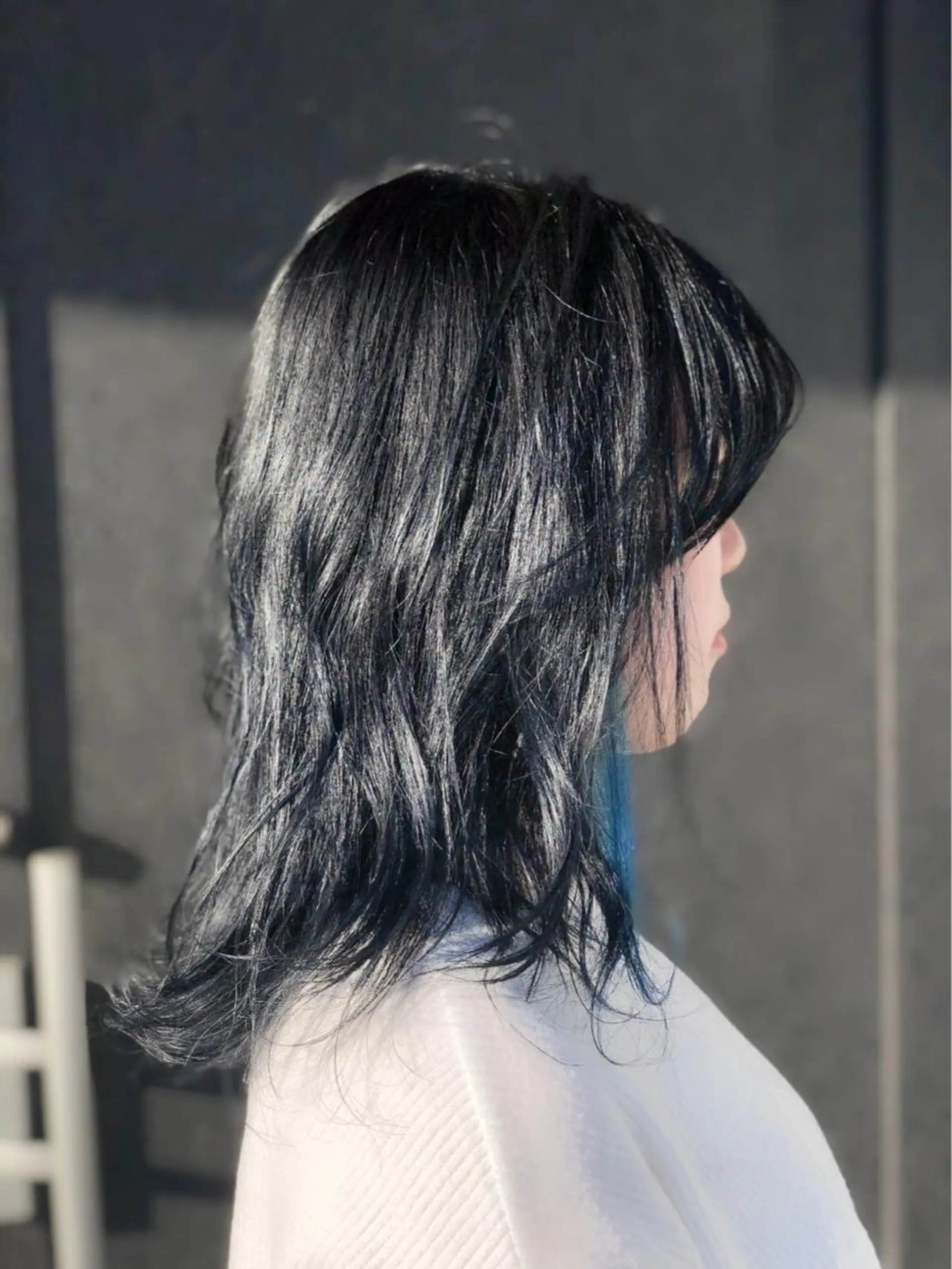 セミロング カット ヘアカラー トリートメント 菊池 幹のヘアスタイル