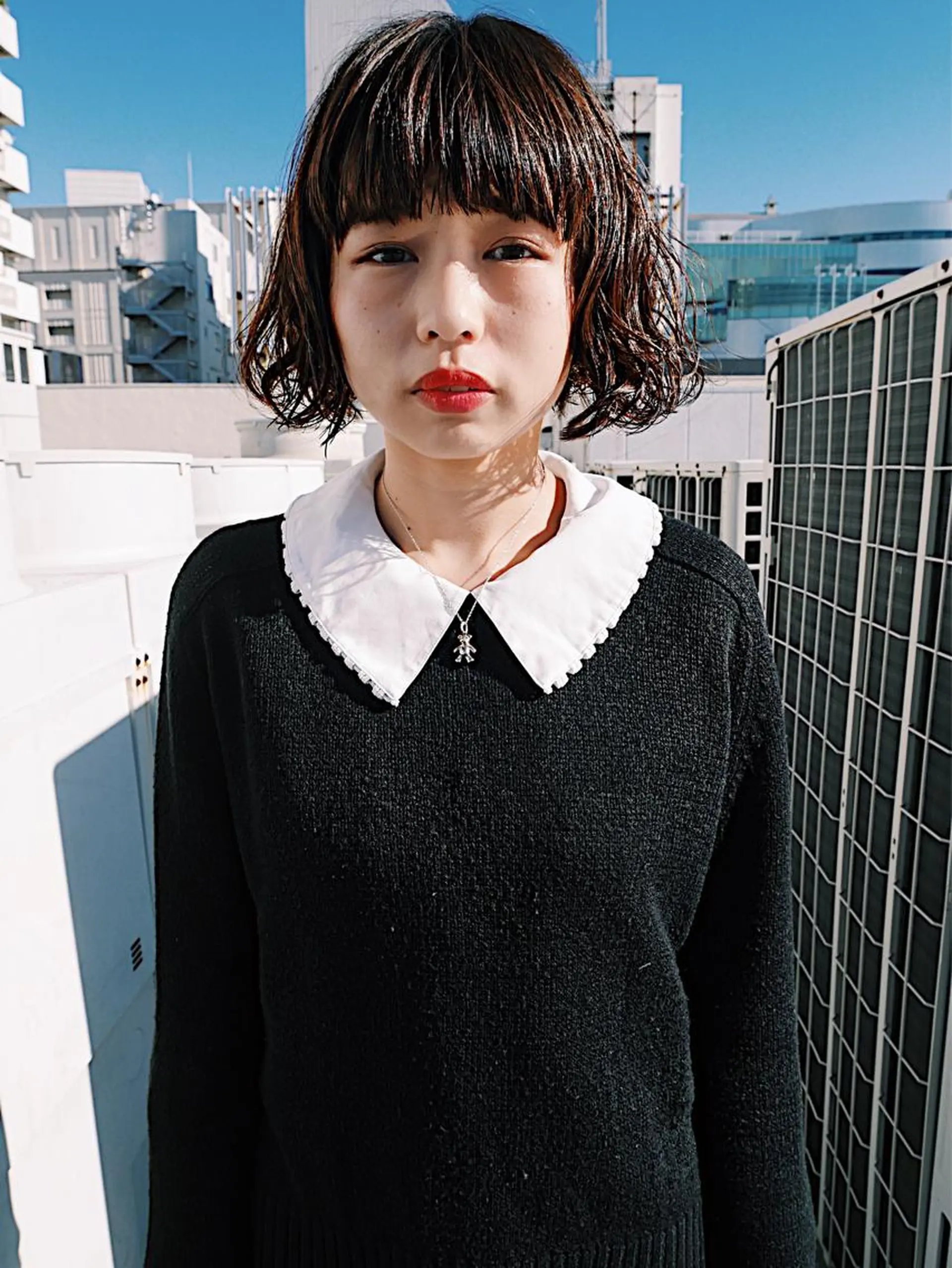 ショート ミディアム パーマ レイヤーカット/ パーマ/鎌田実奈歩のヘアスタイル