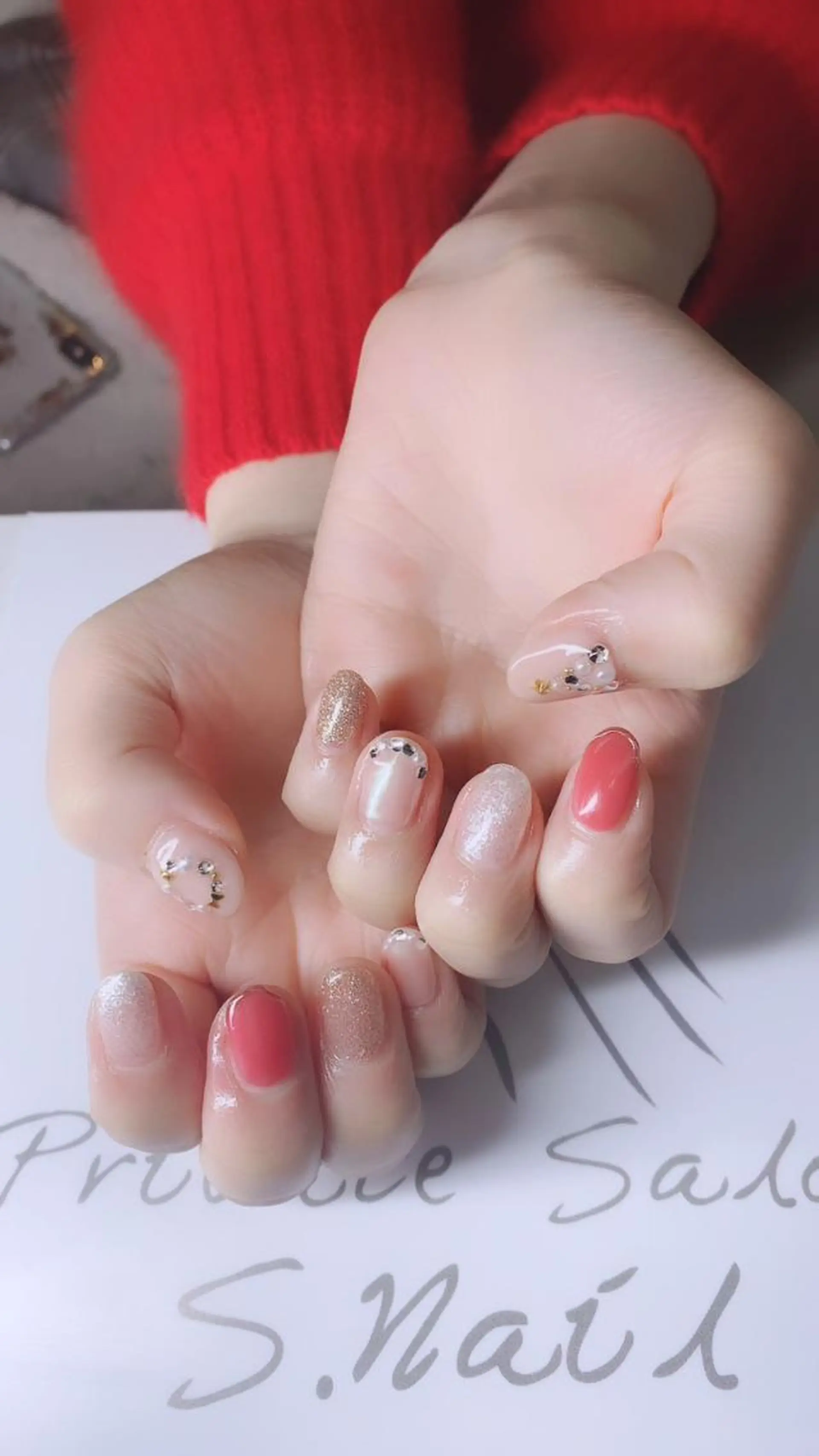 ネイル 西大分S.Nail 𓏲⋆🪸.⋆⸜🫧のネイルデザイン