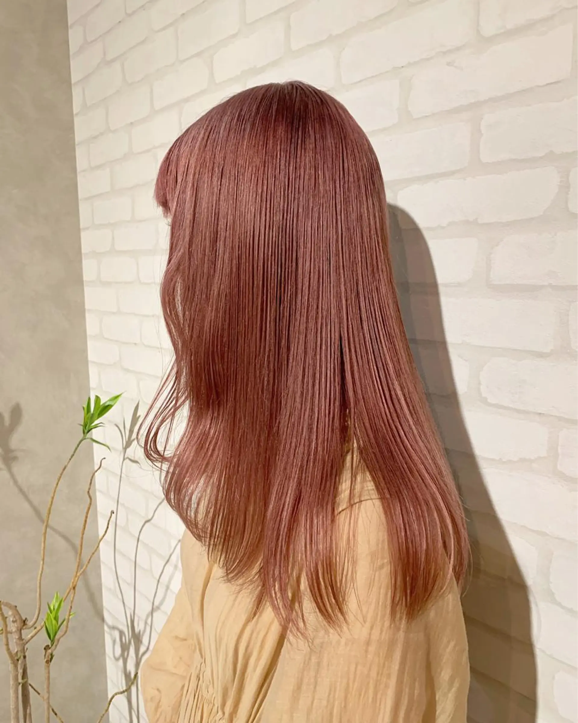 セミロング カラー ブリーチ ケアブリーチ ヘアカラー トリートメント Libre 西野圭一のヘアスタイル