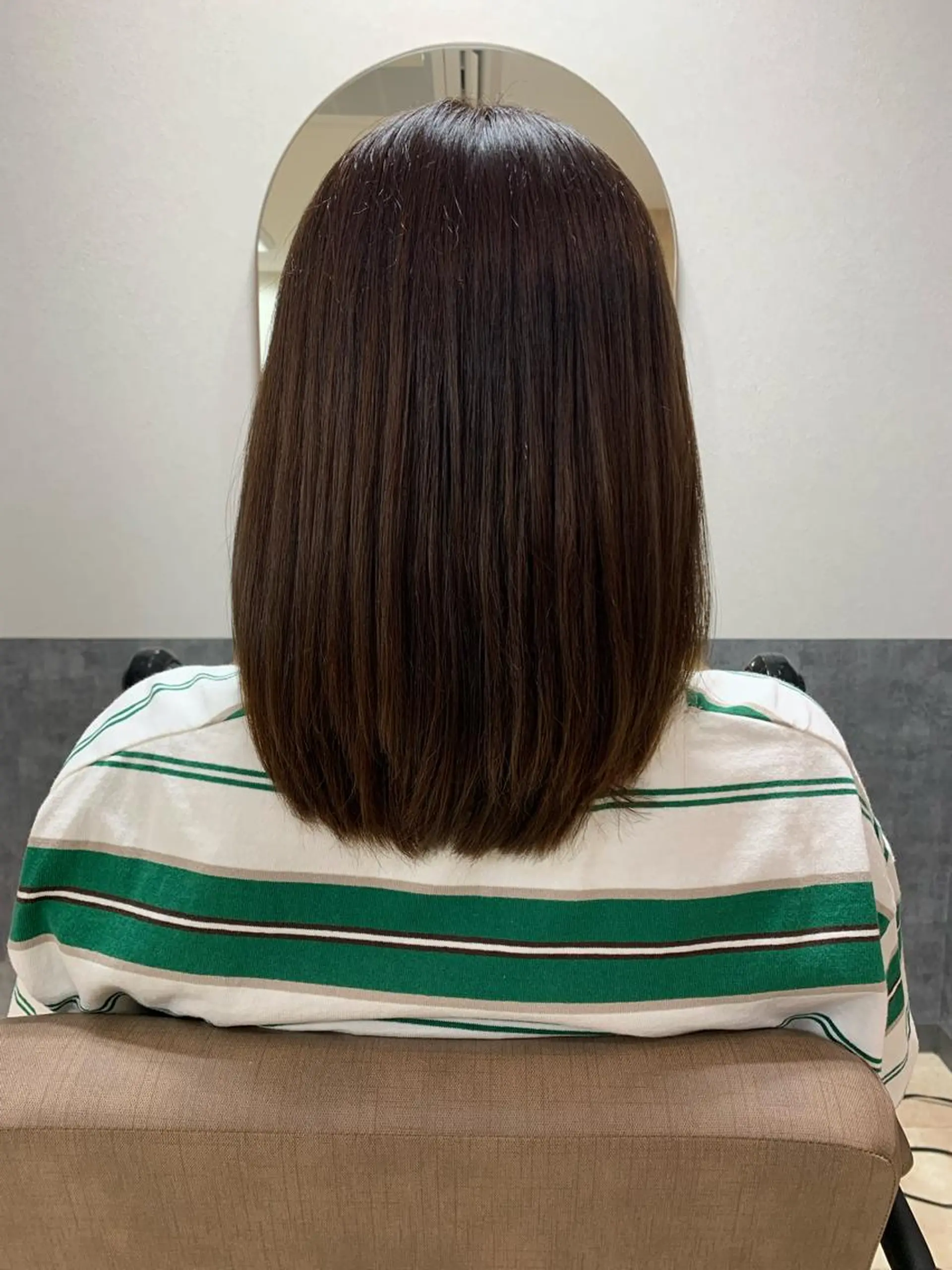 ミディアム 縮毛矯正 赤坂 有季のヘアスタイル