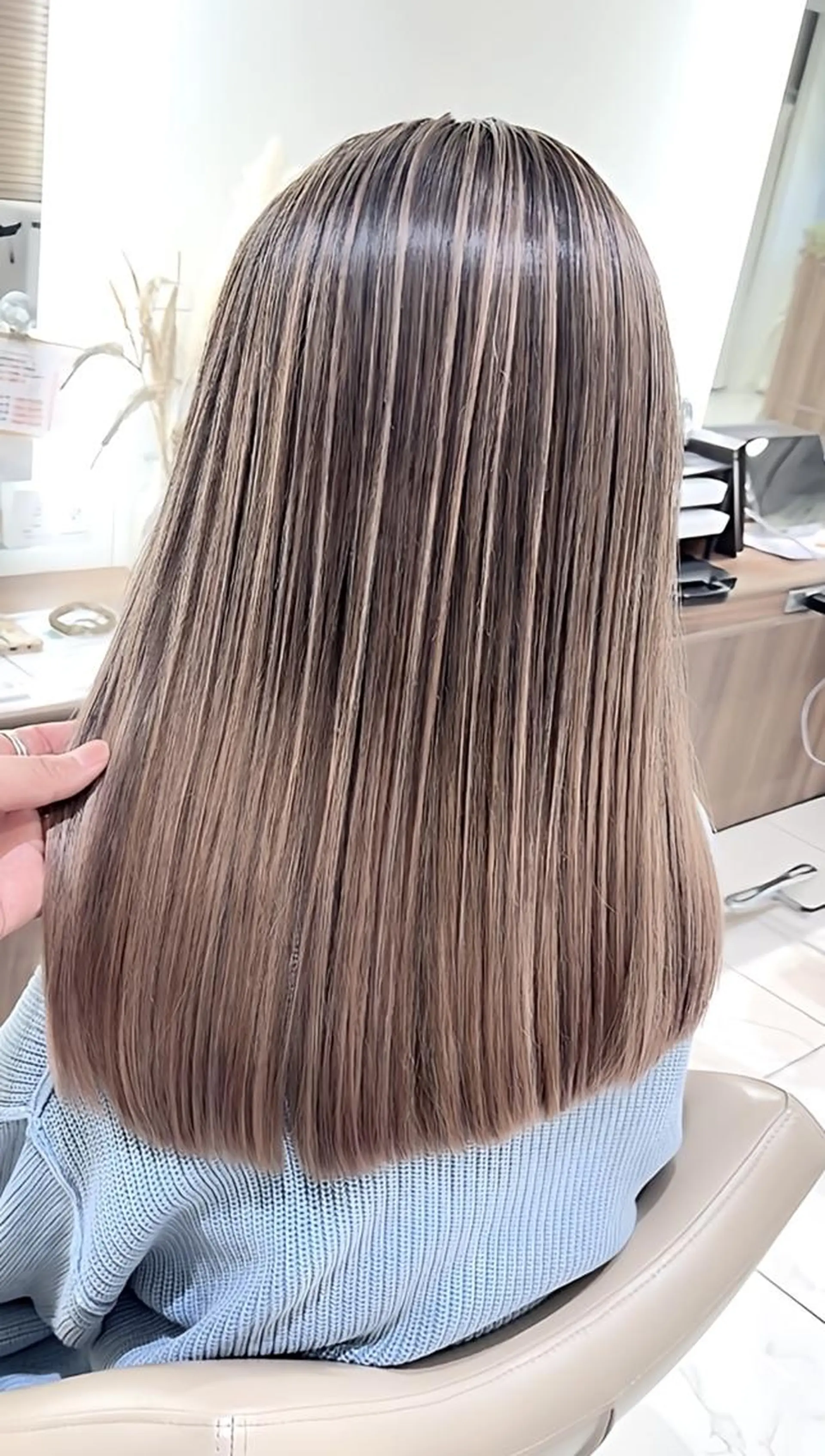 カラー 髪質改善 ヘアカラー トリートメント ＡＳＨ大宮/ブリーチ 髪質改善/カラーのヘアスタイル