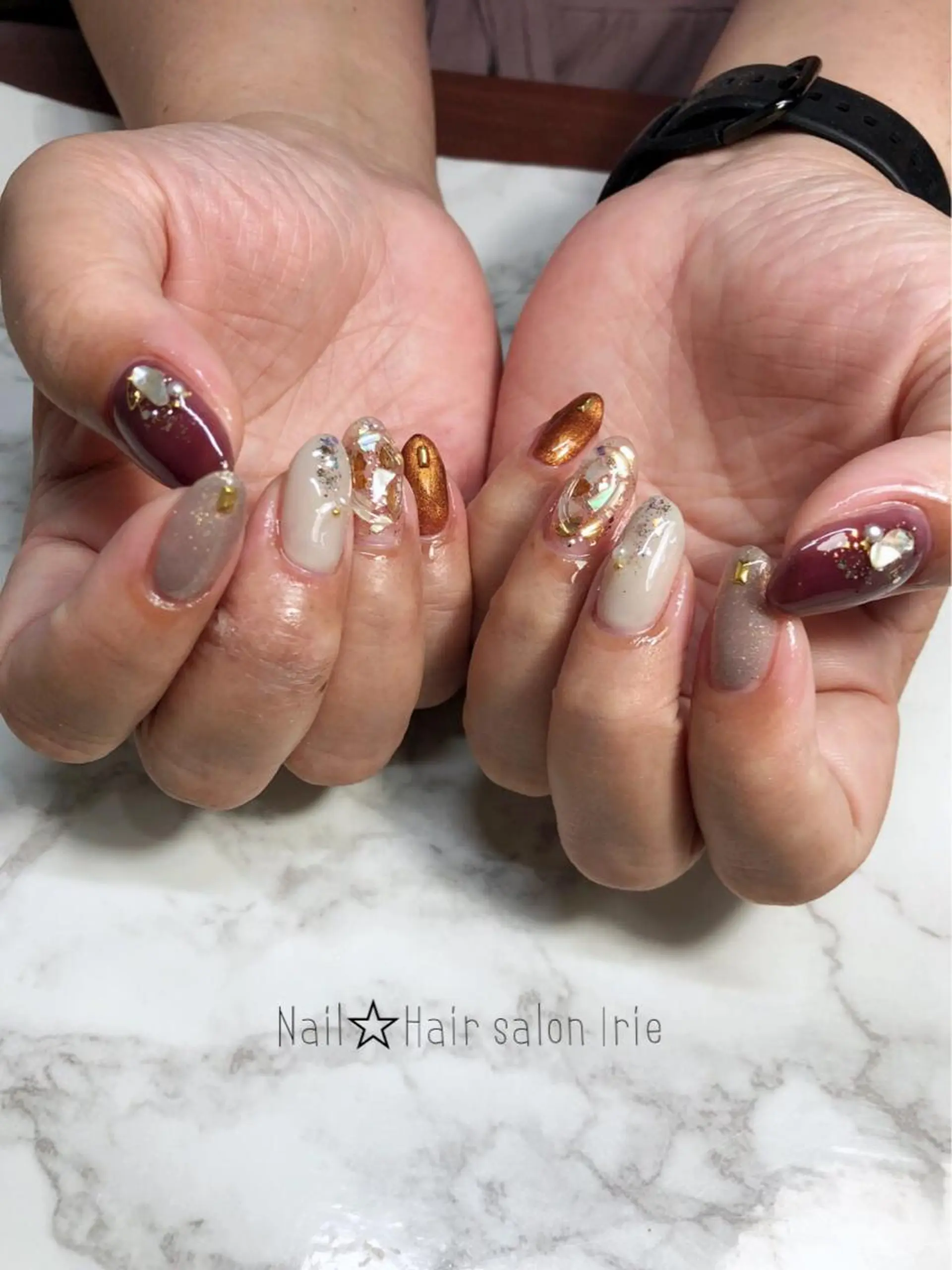 ネイル ハンドネイル Hair salon Irie所属・與儀 知佳のネイルデザイン