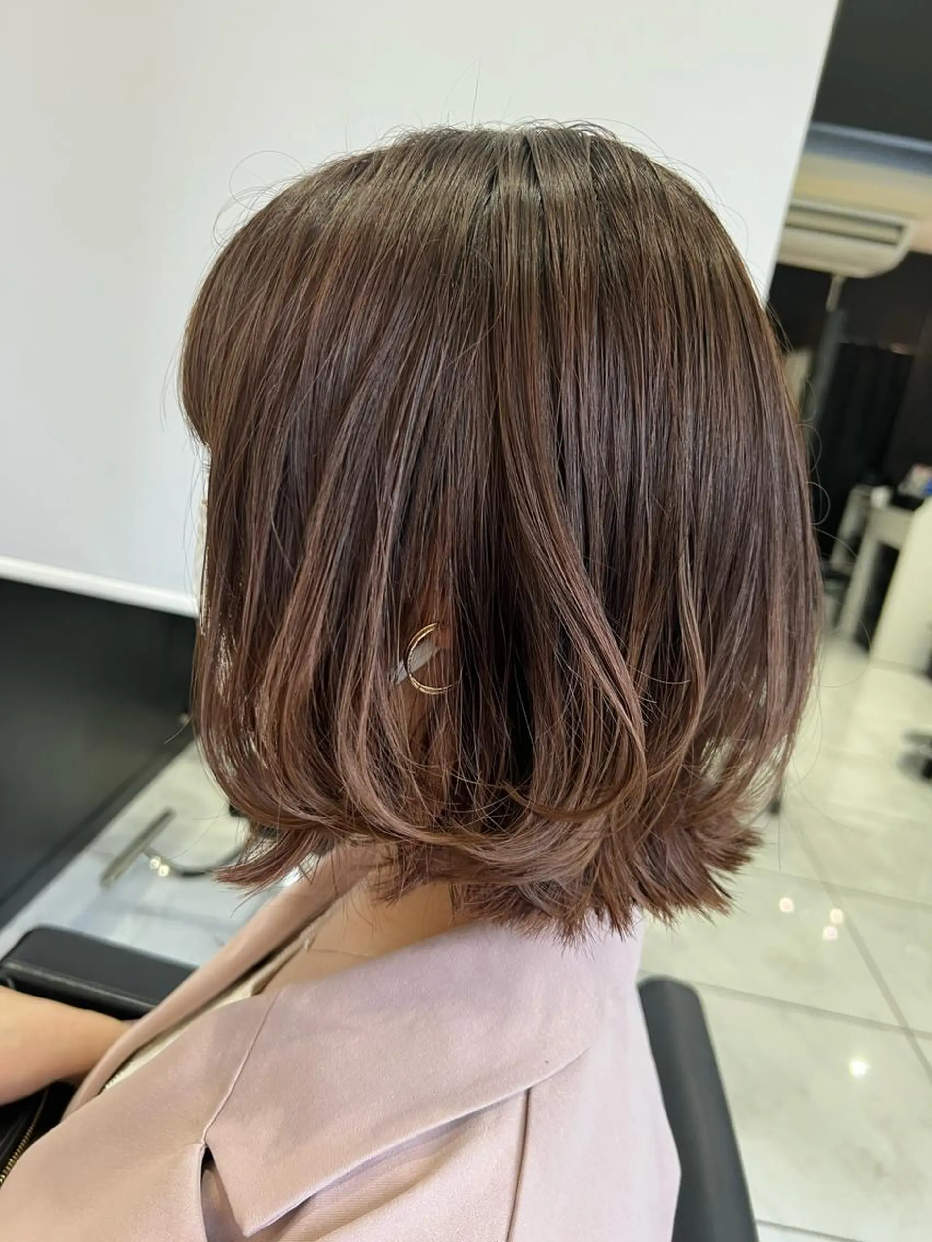 ミディアム カット ヘアカラー トリートメント TSUBAKI /グランディールのヘアスタイル