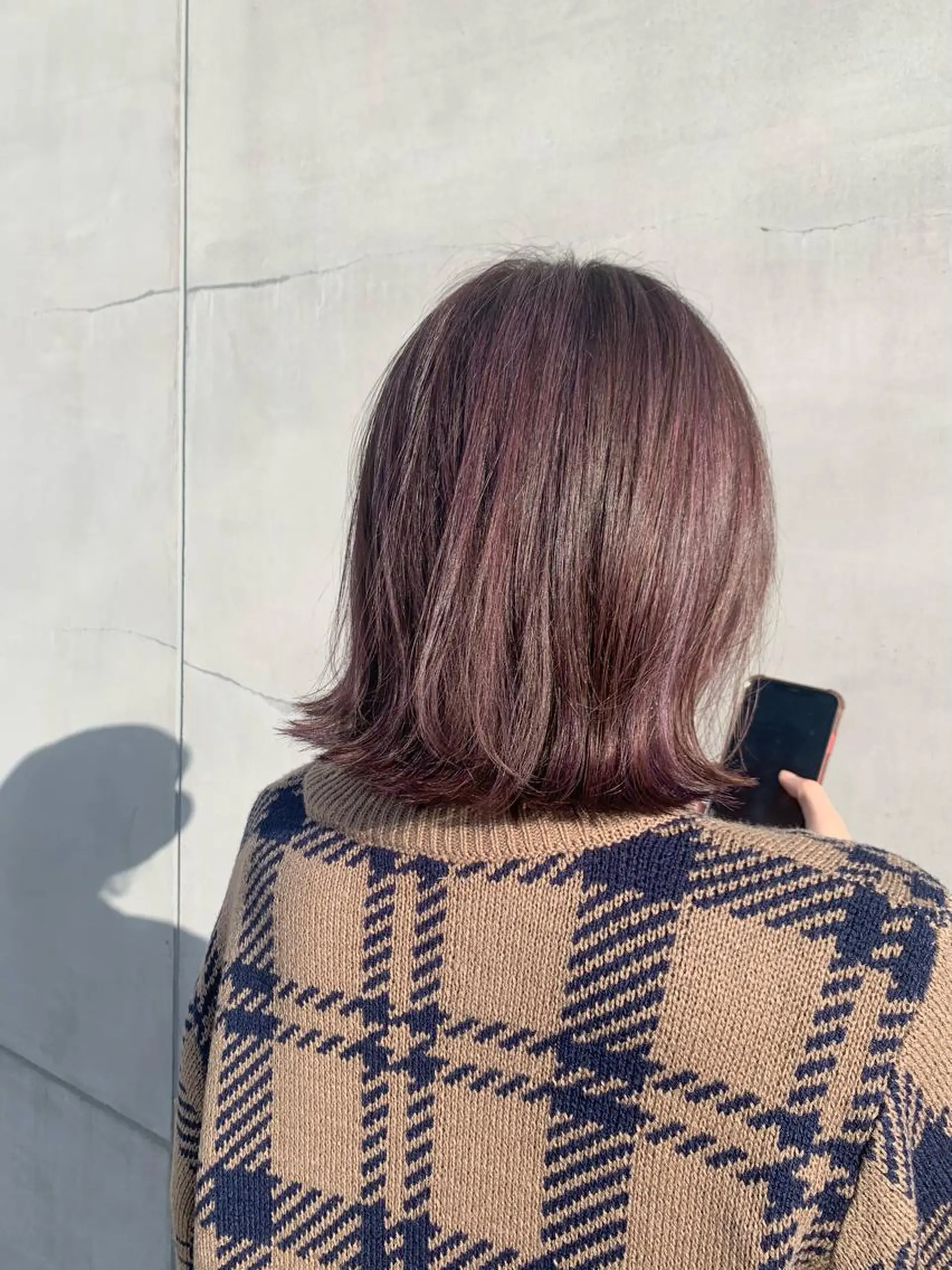 ミディアム カラー 山本  弦生のヘアスタイル