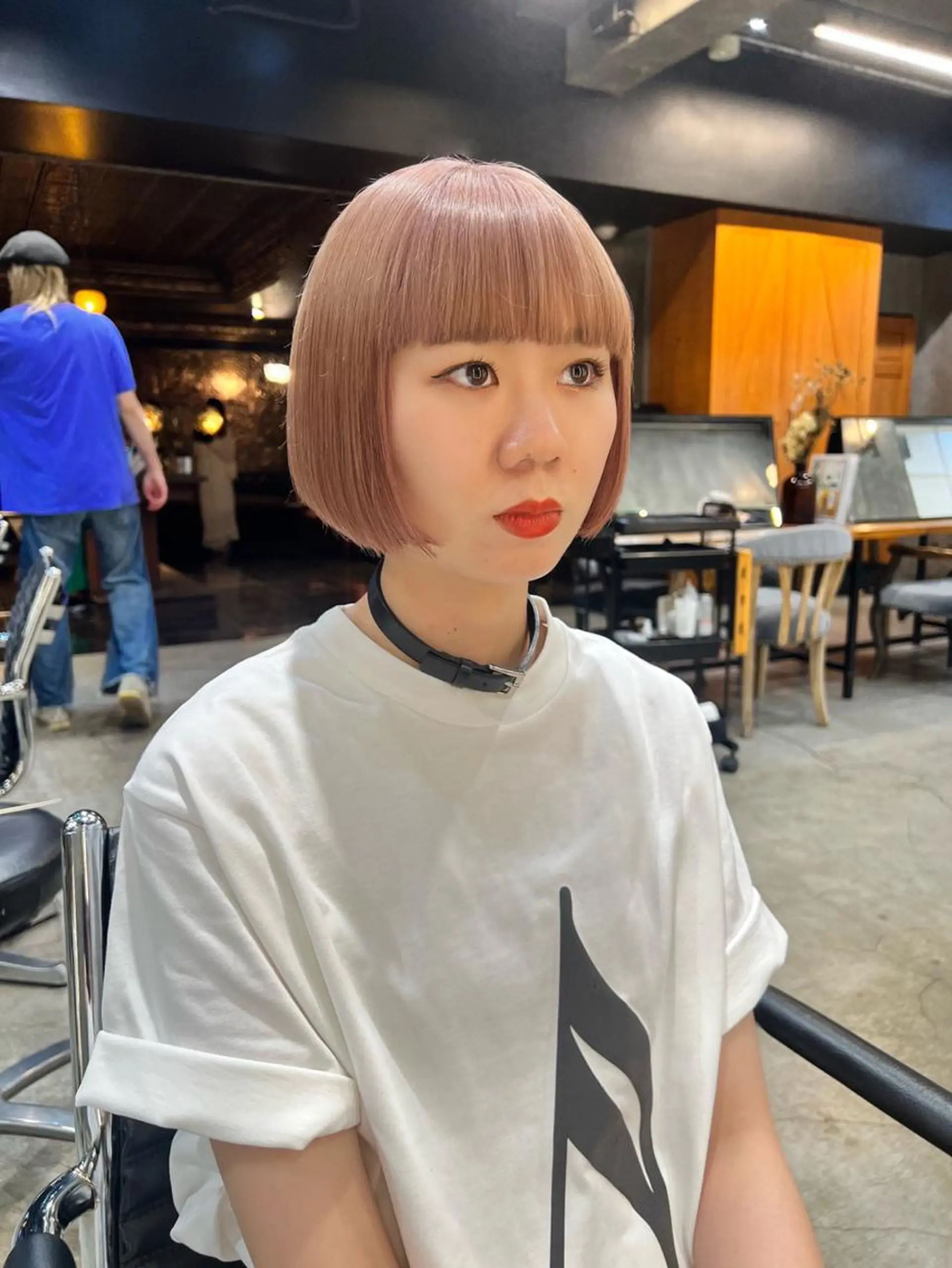 ミディアム カラー カット ヘアカラー 圧倒的デザイン力 店長🎨RENAのヘアスタイル