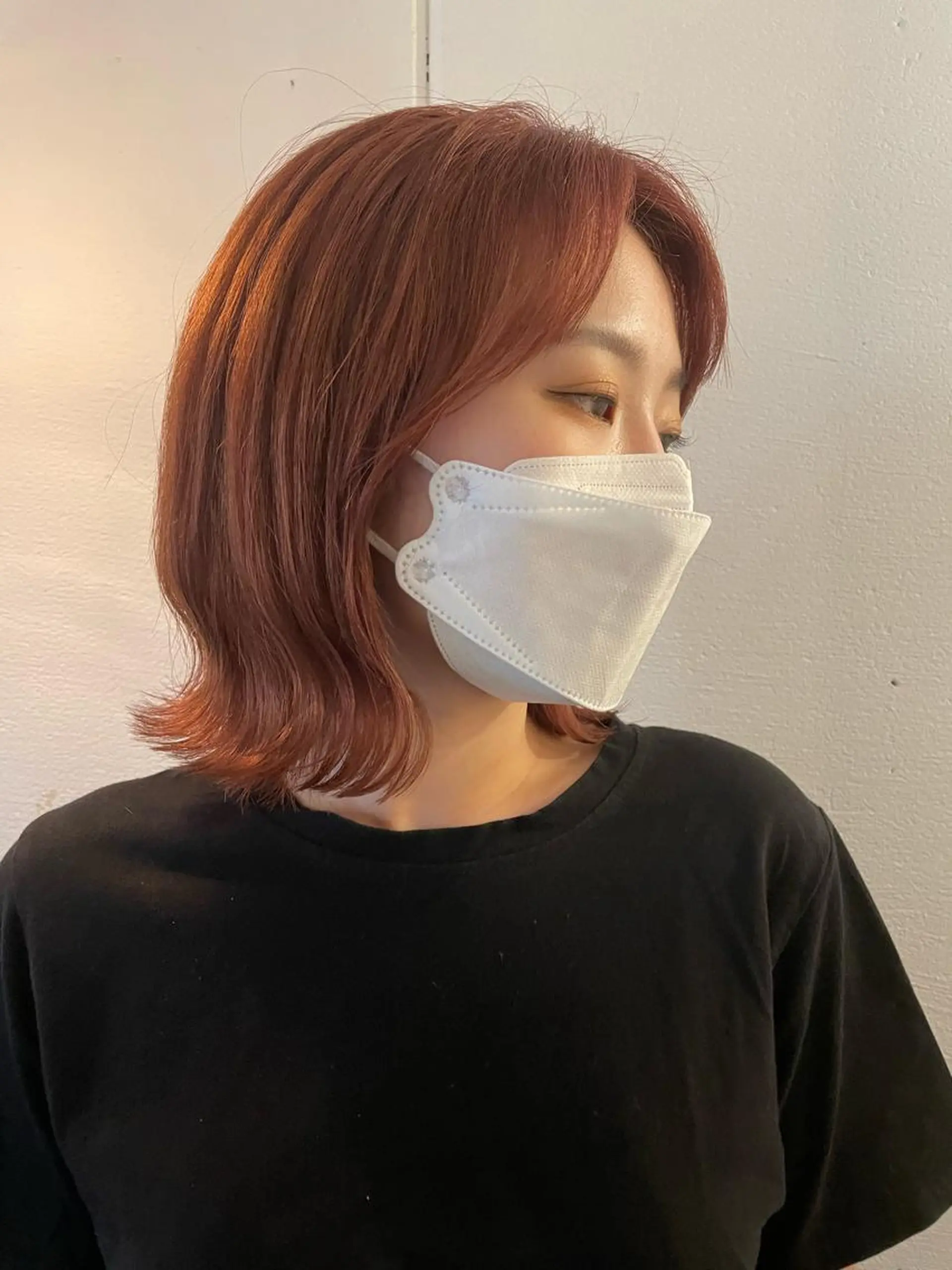 ミディアム カラー 京都美容師 塩のヘアスタイル