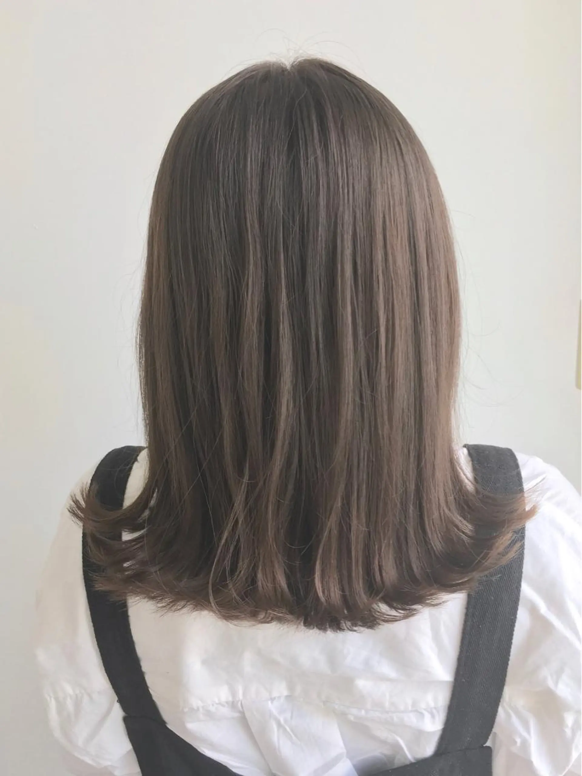 ミディアム カラー グレージュ ヘアカラー トリートメント ヘアセット yoshi ☆のヘアスタイル