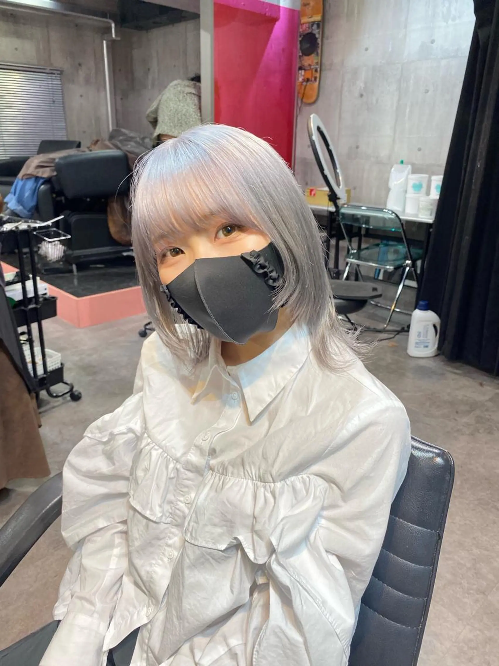 ミディアム カラー カット ヘアカラー 艶髪サラサラカラー 🌈前原健吾のヘアスタイル
