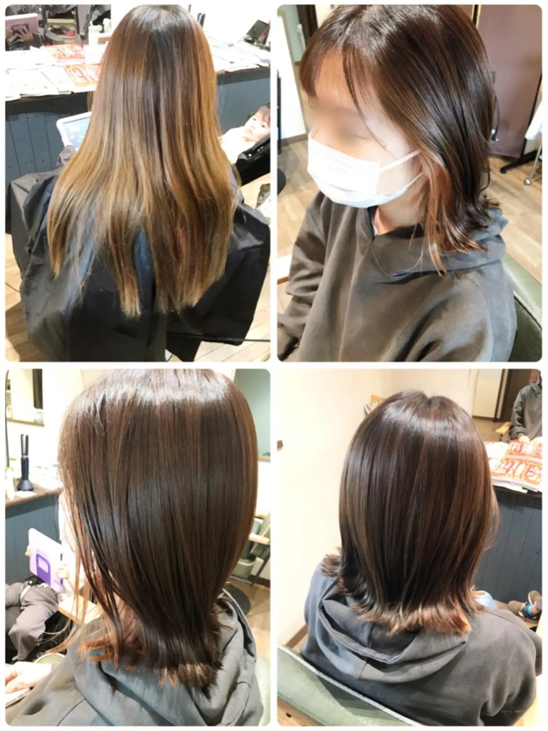 ミディアム カラー Ray hair 春日部のヘアスタイル