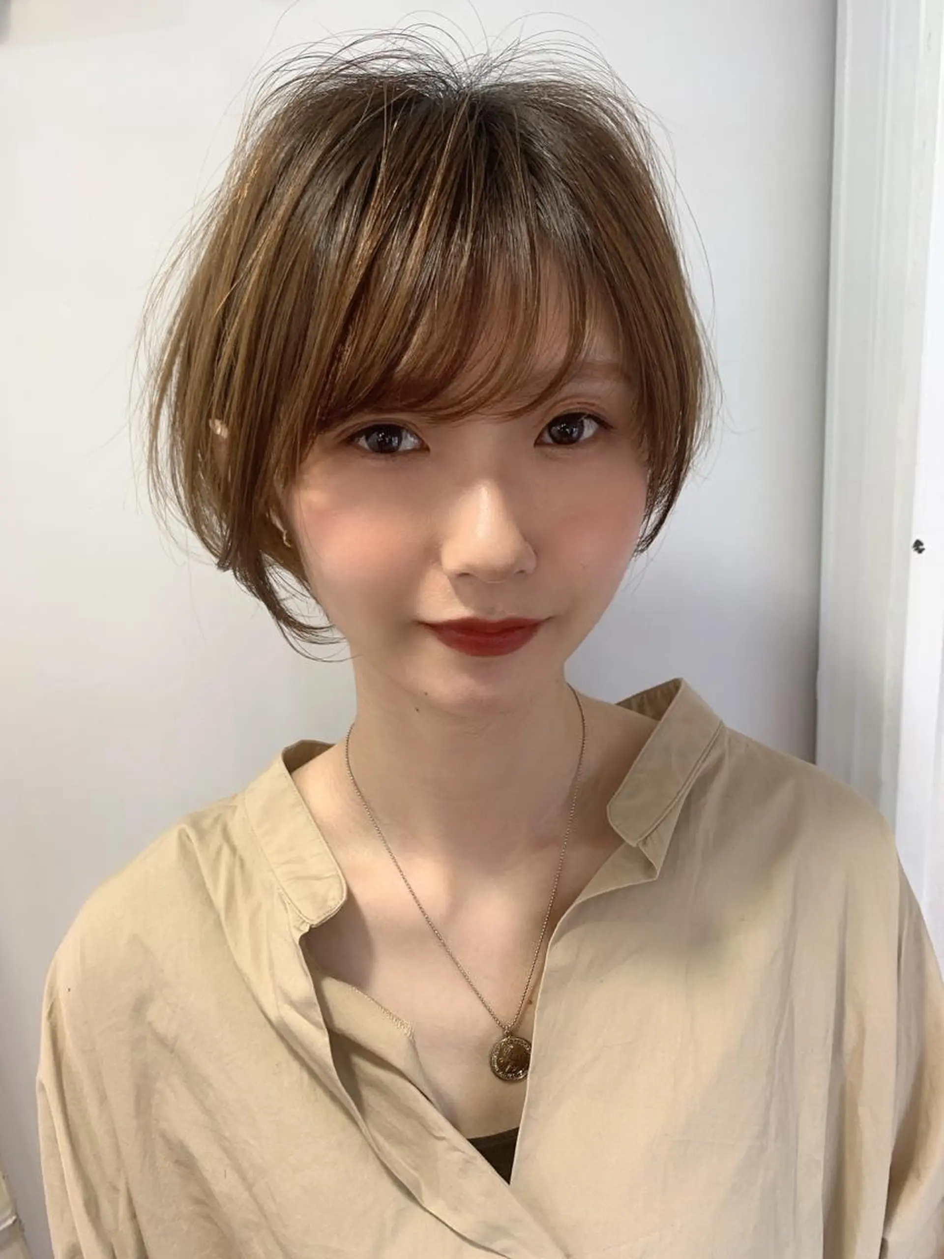 ショート 縮毛矯正/ショート/ レイヤー/畑中正敏のヘアスタイル