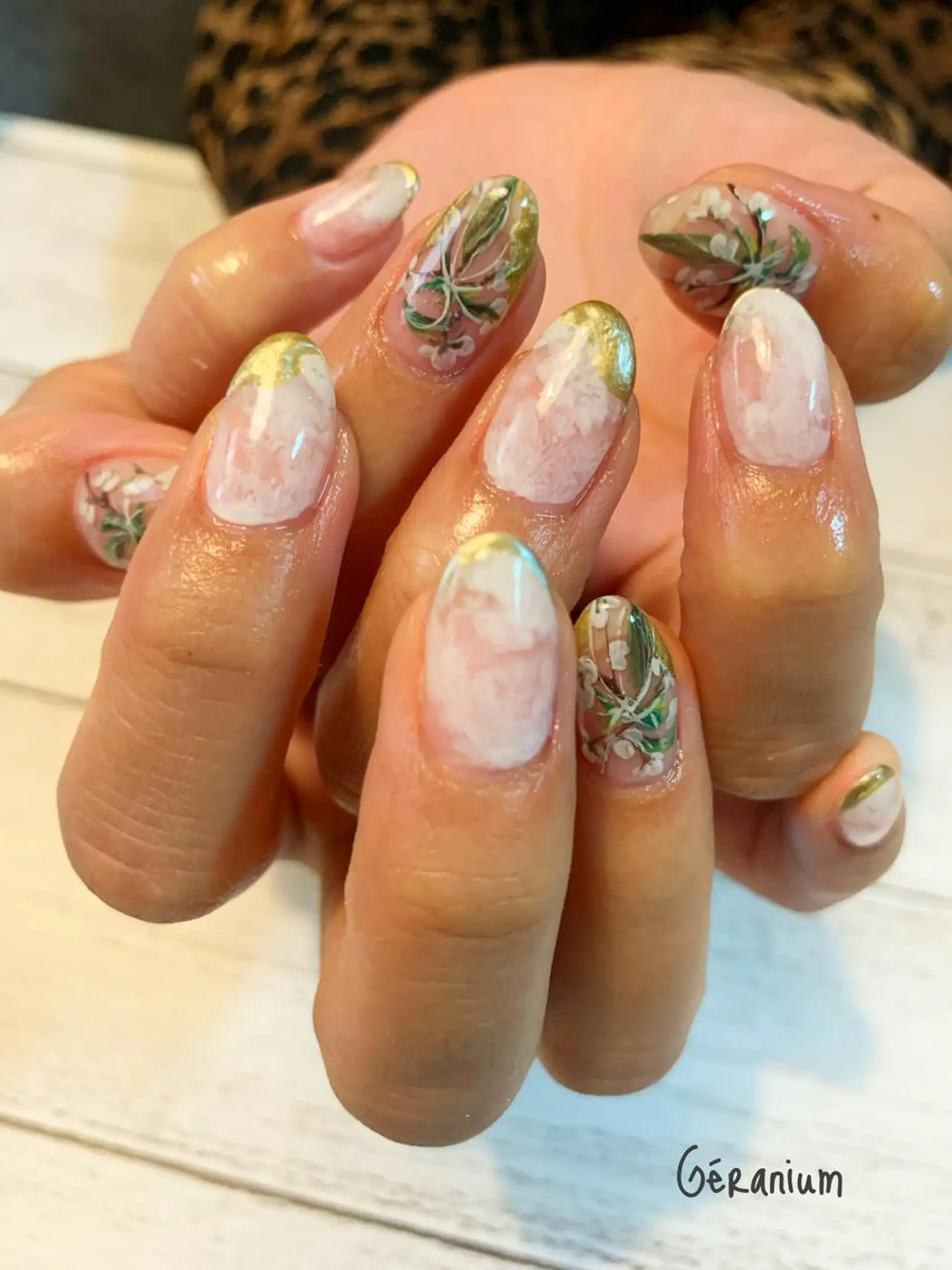 ネイル ハンドネイル GéRanium Harukaのネイルデザイン