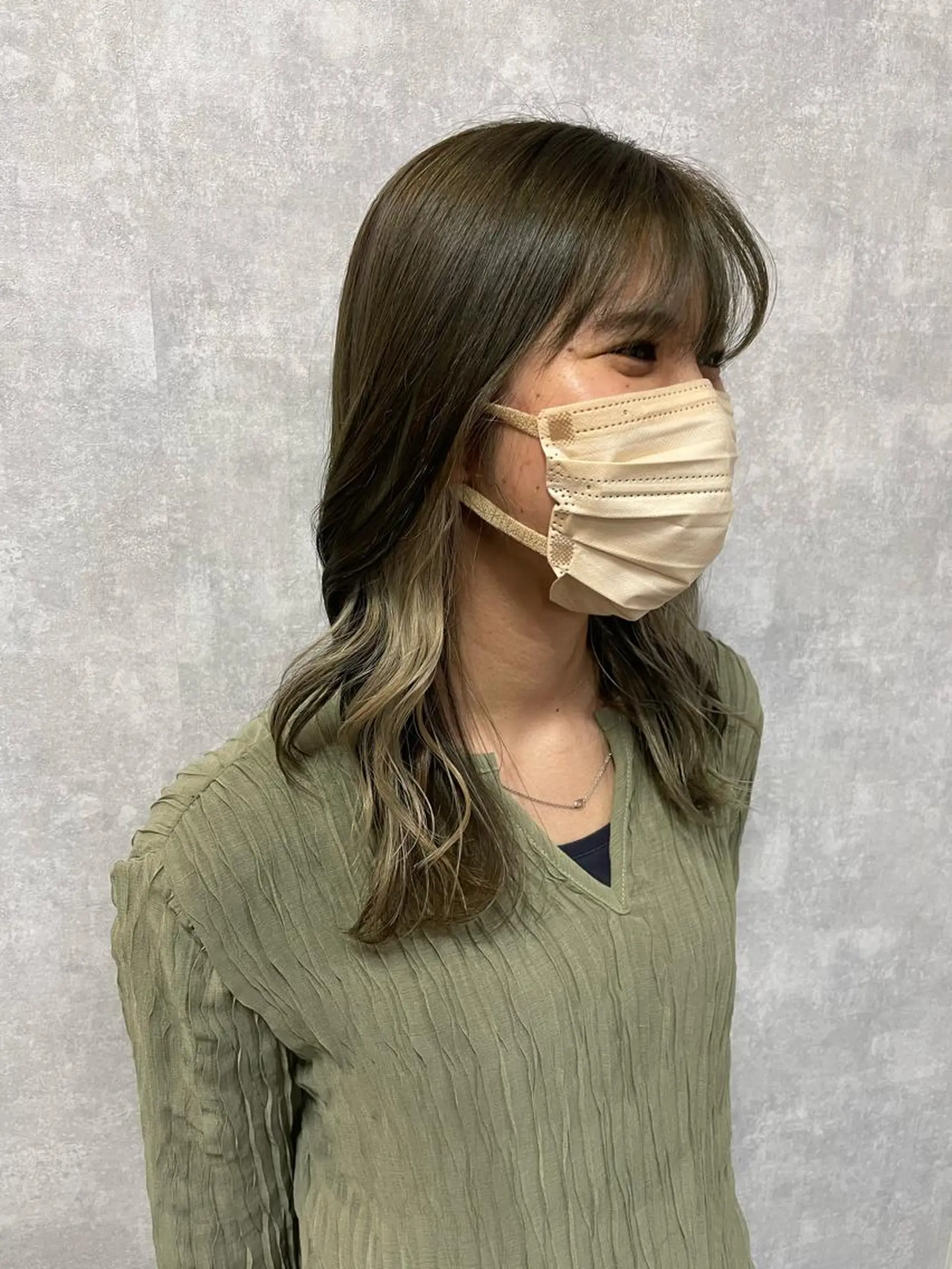 ミディアム 切りっぱなしボブ ショートボブ ミディアムパーマ アッシュ ボブ C’LD hair produce /シールドヘア所属・モテ髪/ボブ/ショー ト/アダチフウトのヘアスタイル