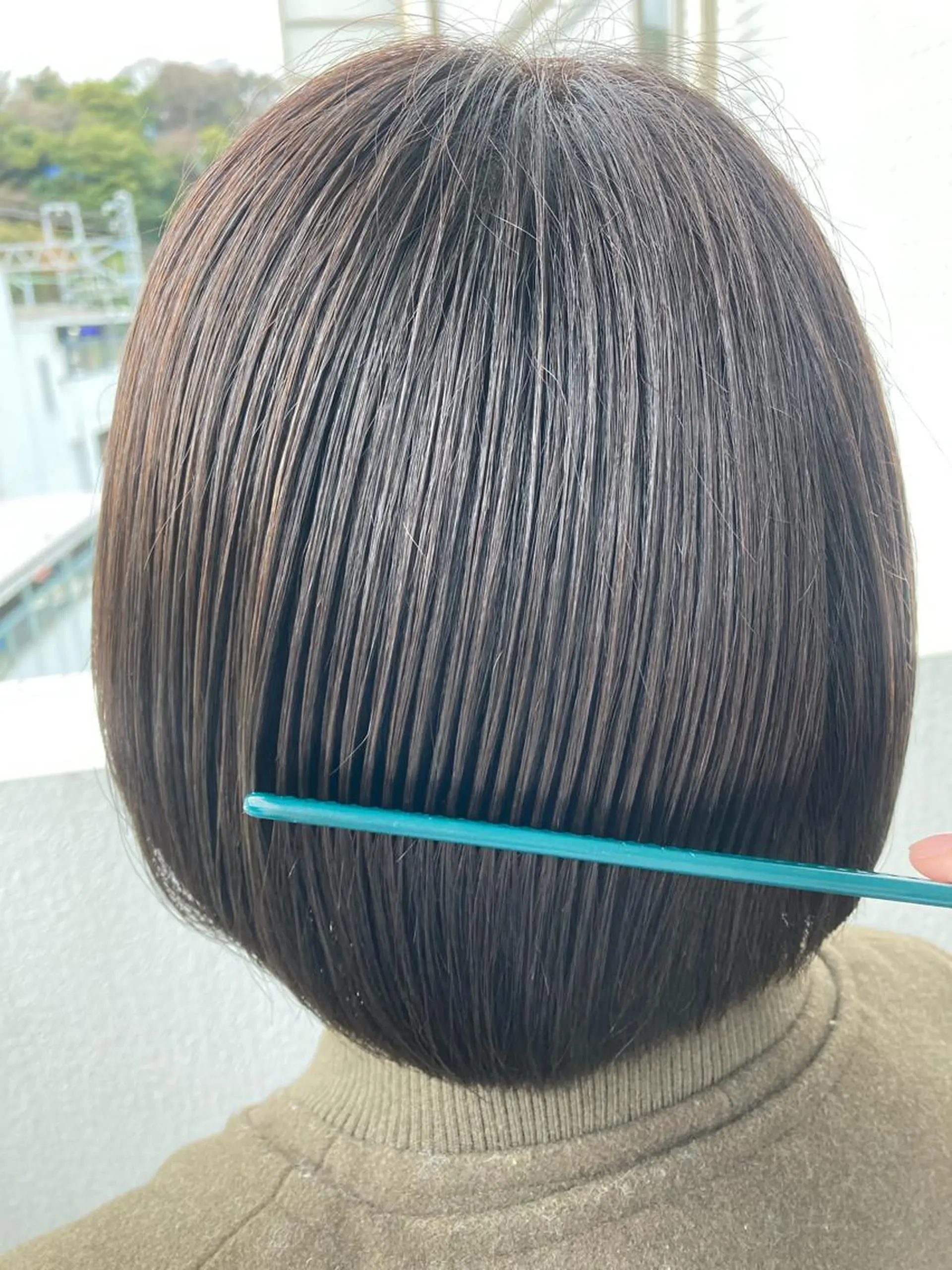 ショート パーマ 酸性ストレート ストレートパーマ Fen.hair.ici中目黒所属・小笠原 悠斗のヘアスタイル