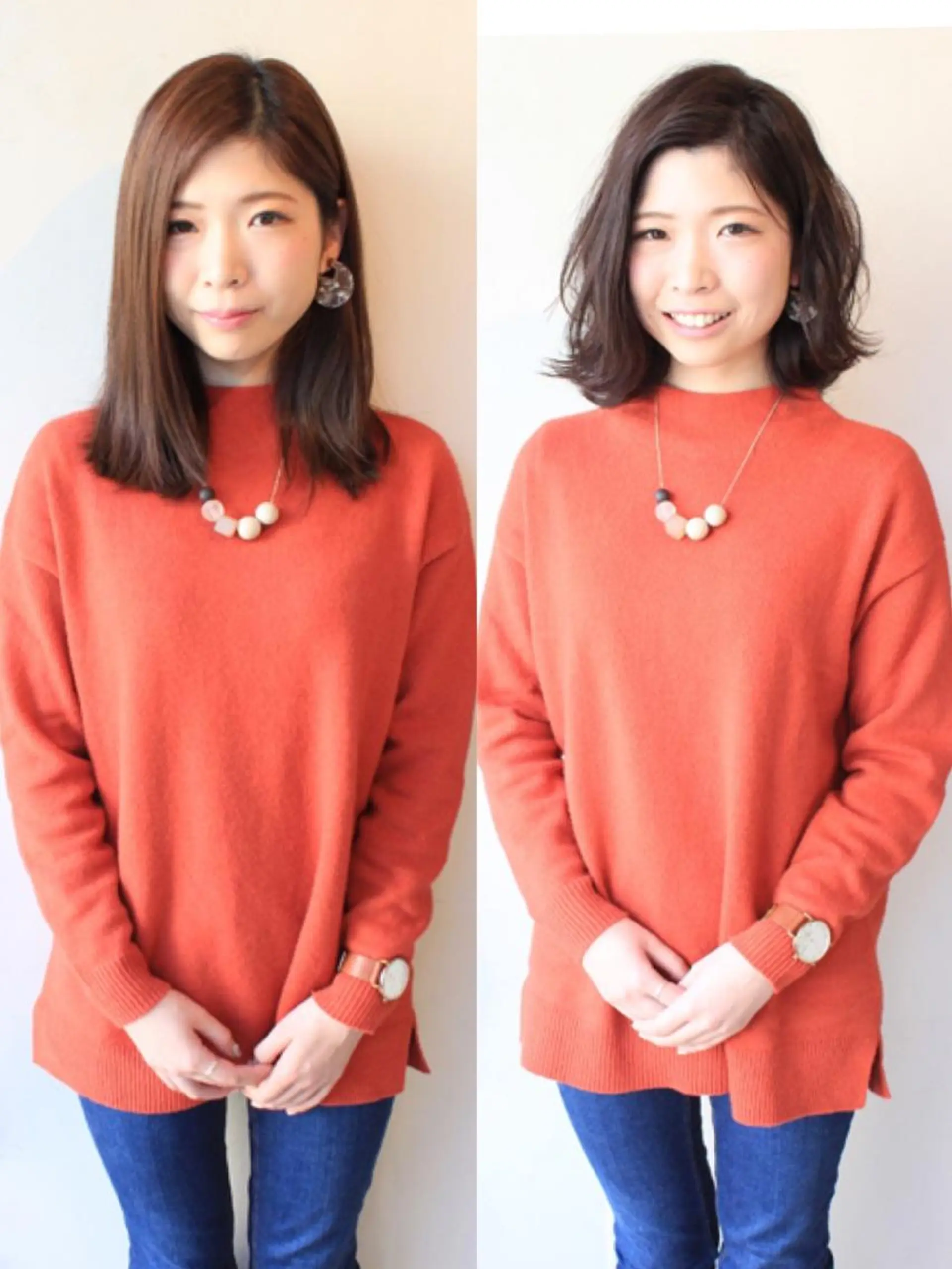 ミディアム 河野 薫のヘアスタイル