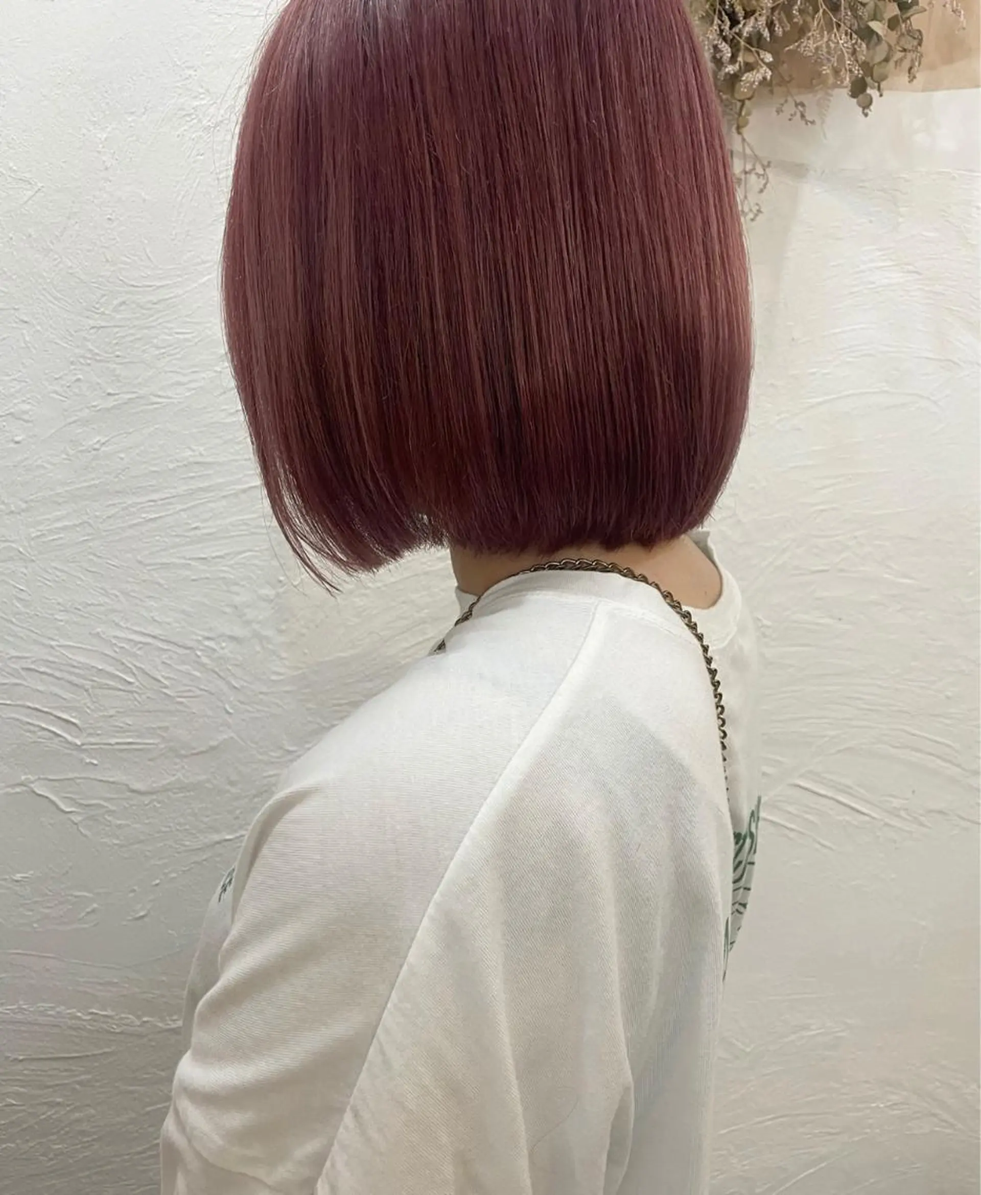 ミディアム カラー ラベンダーカラー ラベンダーピンク ピンクカラー 河野 満月のヘアスタイル