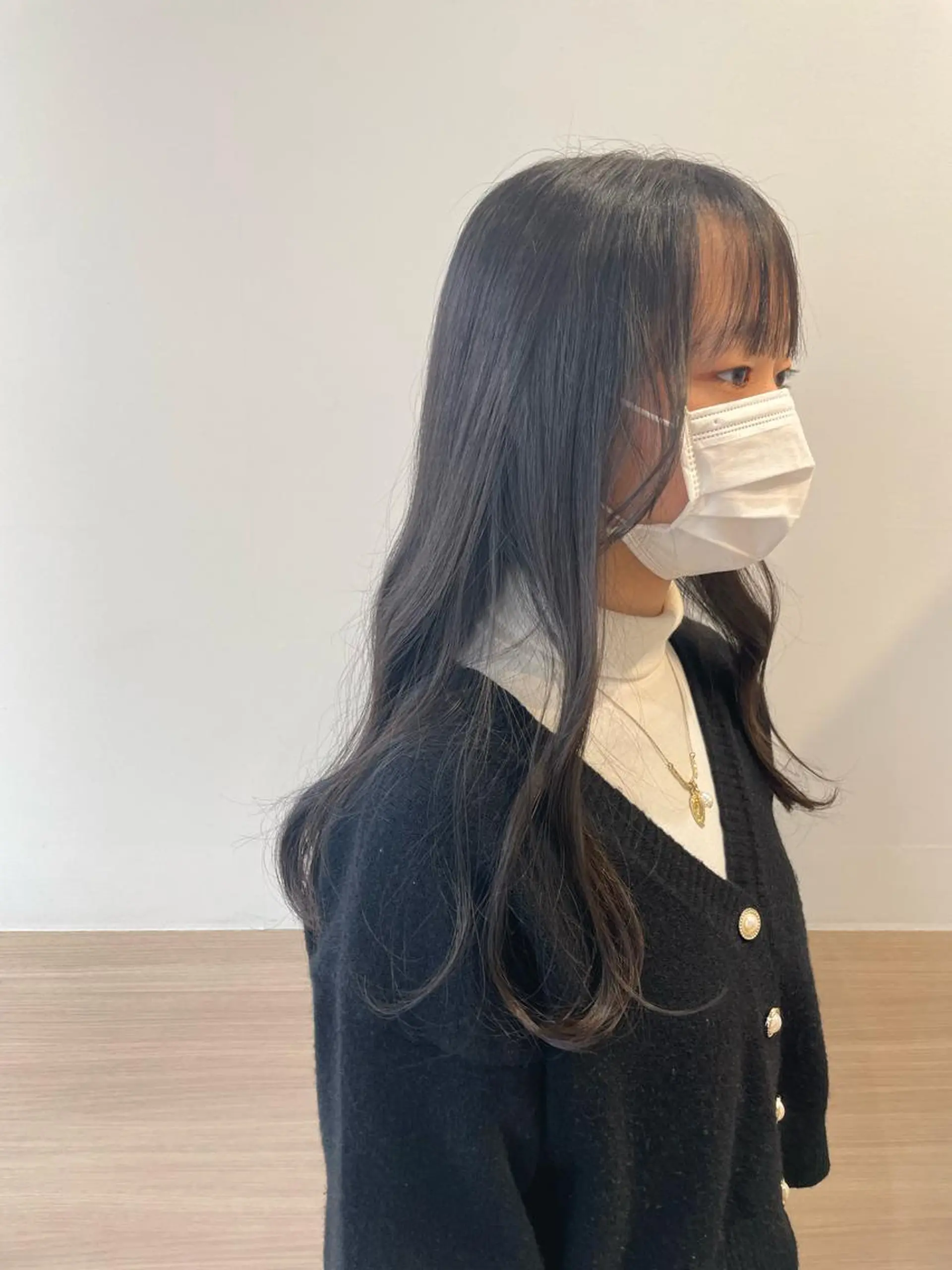 ロング カラー ブラウンカラー ケアカラー ピンクカラー ピンクブラウン ロング カット ヘアカラー 天野 瑠真のヘアスタイル