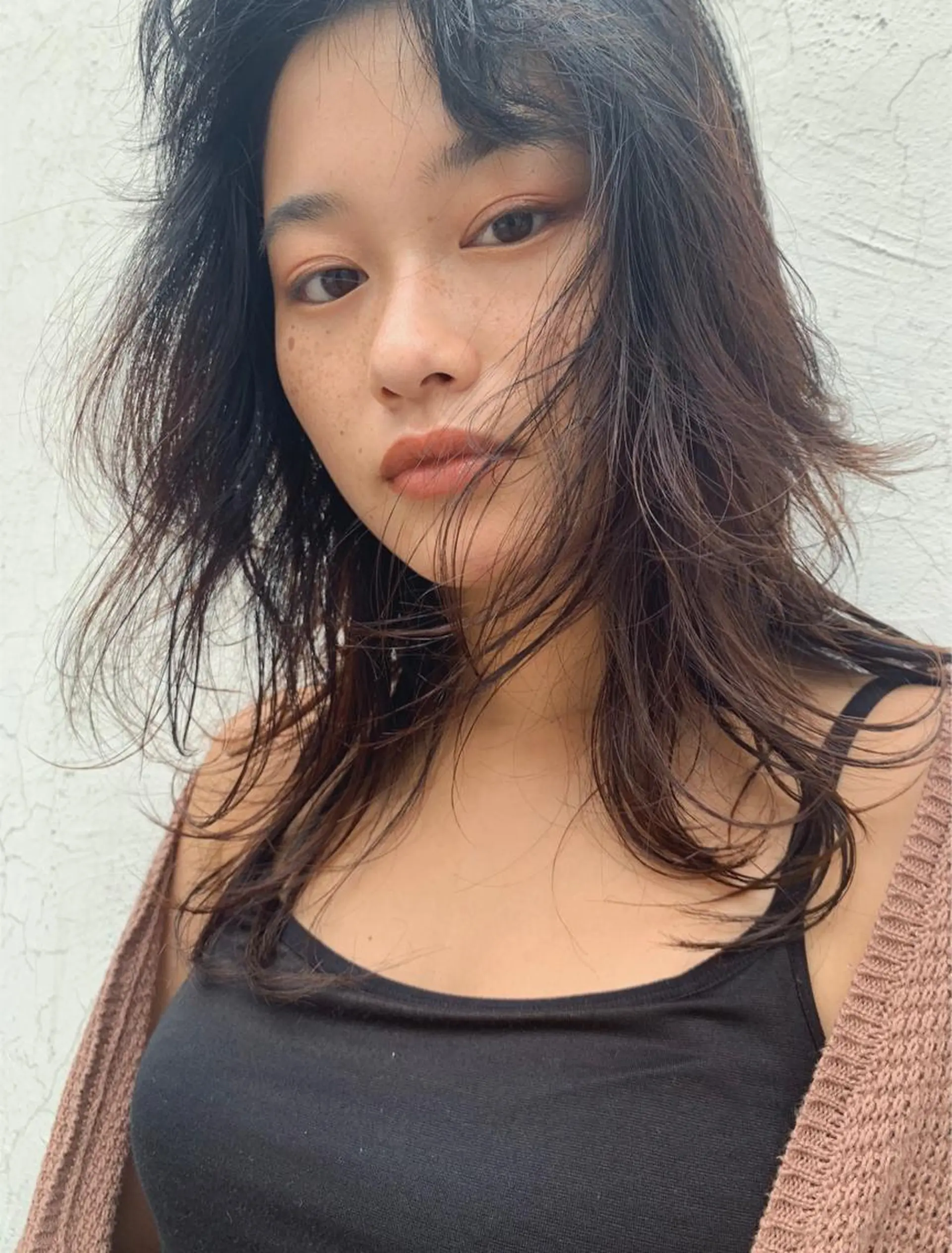 セミロング 🍋透け感カラー🍃 オリーブ🍐Kahoのヘアスタイル