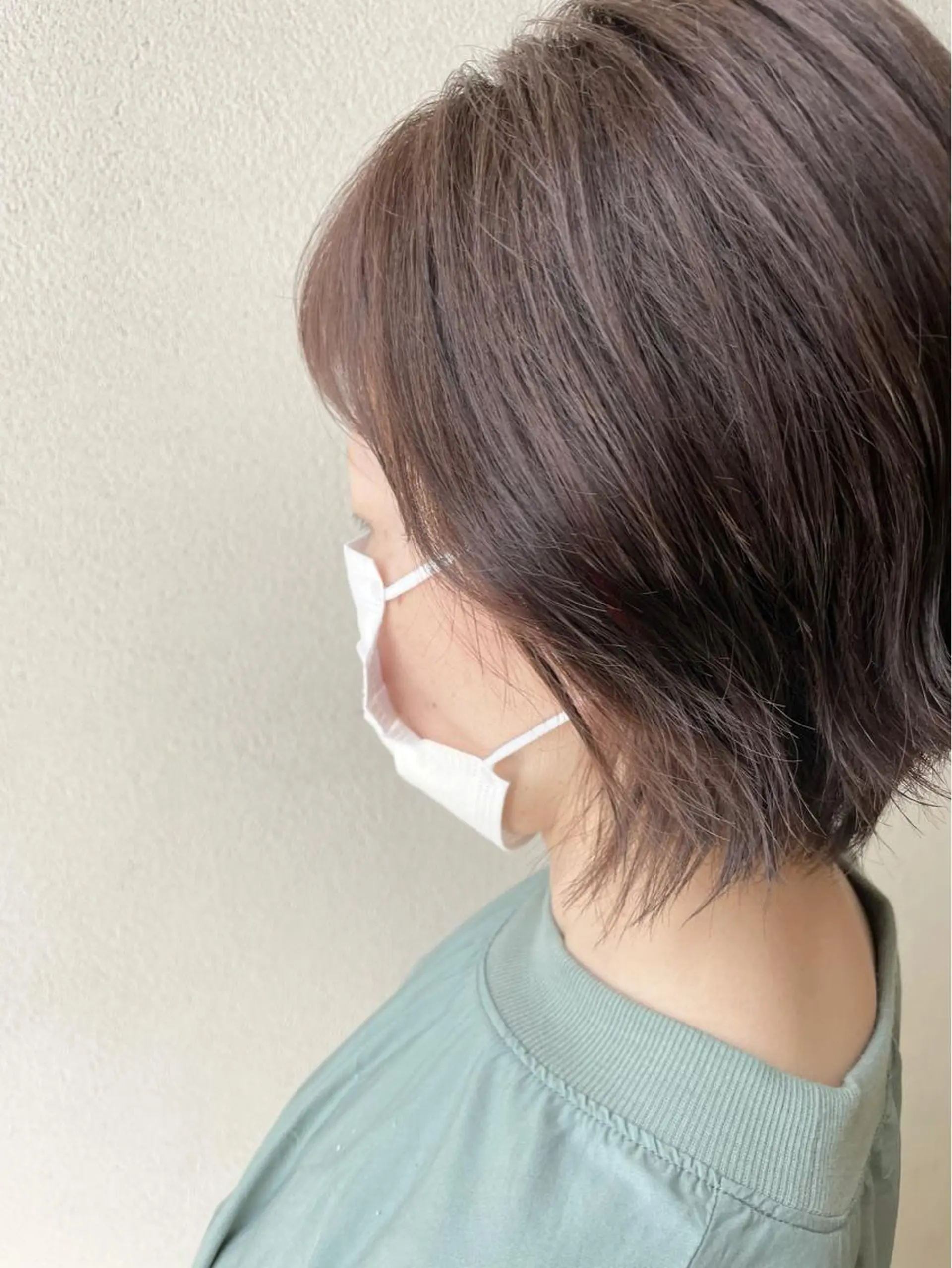 ショート カラー アッシュ ベージュカラー 透明感カラー 沢田 瞳のヘアスタイル