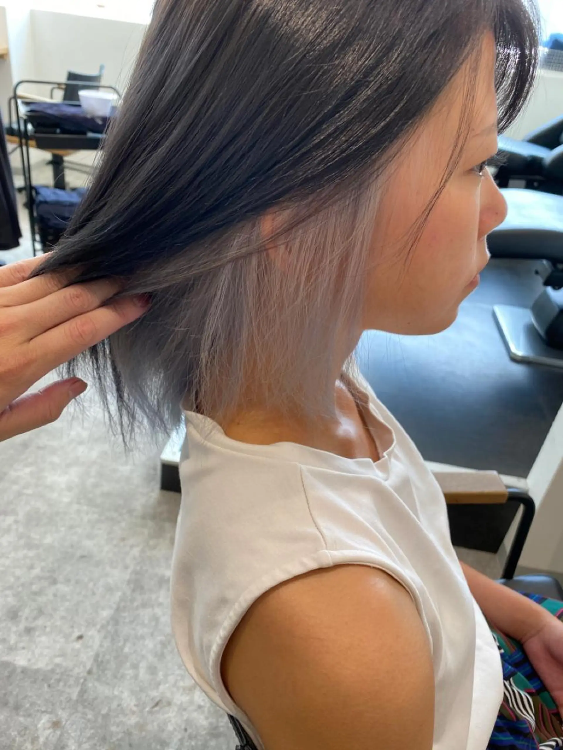 ショート カラー カット ヘアカラー トリートメント JILBLAN京都 ショート/ハイライトのヘアスタイル