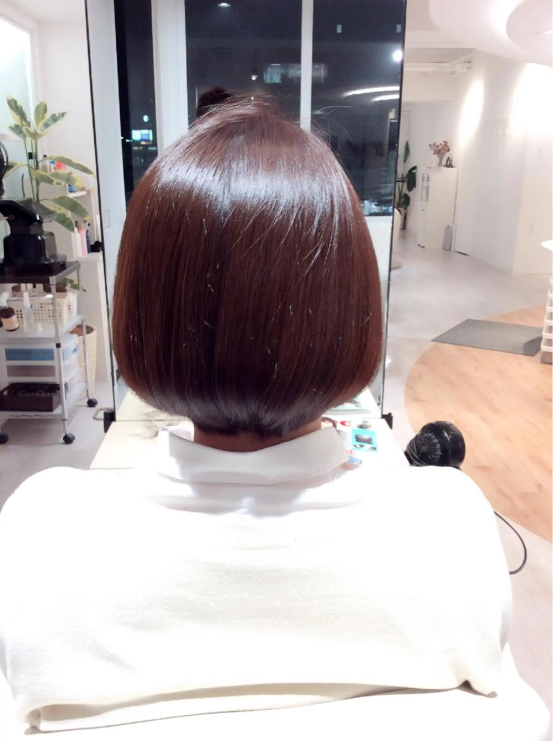 ミディアム カラー ヘアアレンジ イルミナカラー ボブ 金子 富士のヘアスタイル