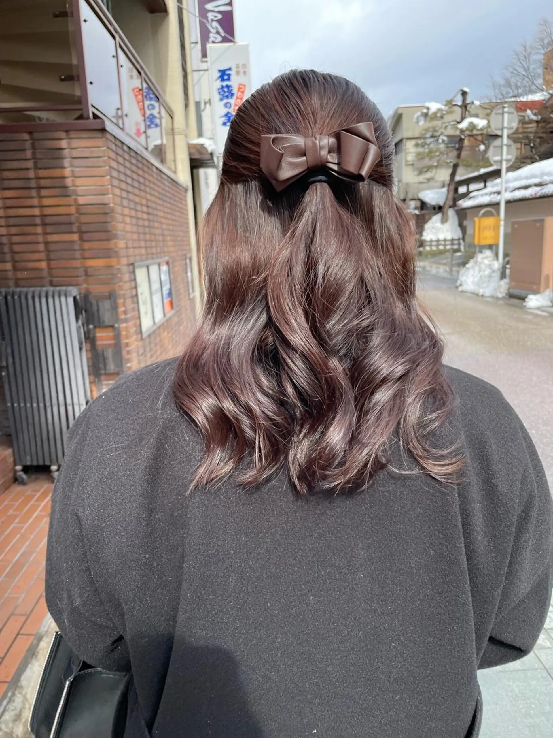 セミロング カラー ベージュカラー ピンクカラー ピンクベージュ SOYON船橋店 西澤元気のヘアスタイル