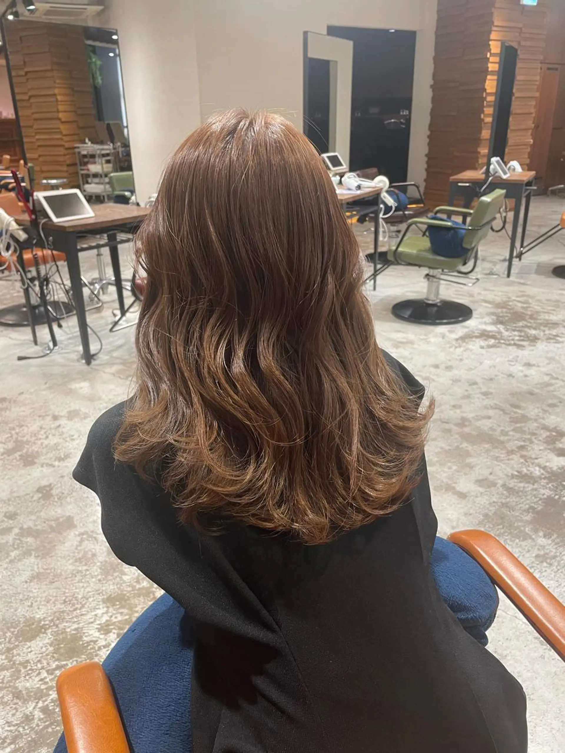 セミロング のり🐼顔まわり/ 韓国/レイヤーカットのヘアスタイル