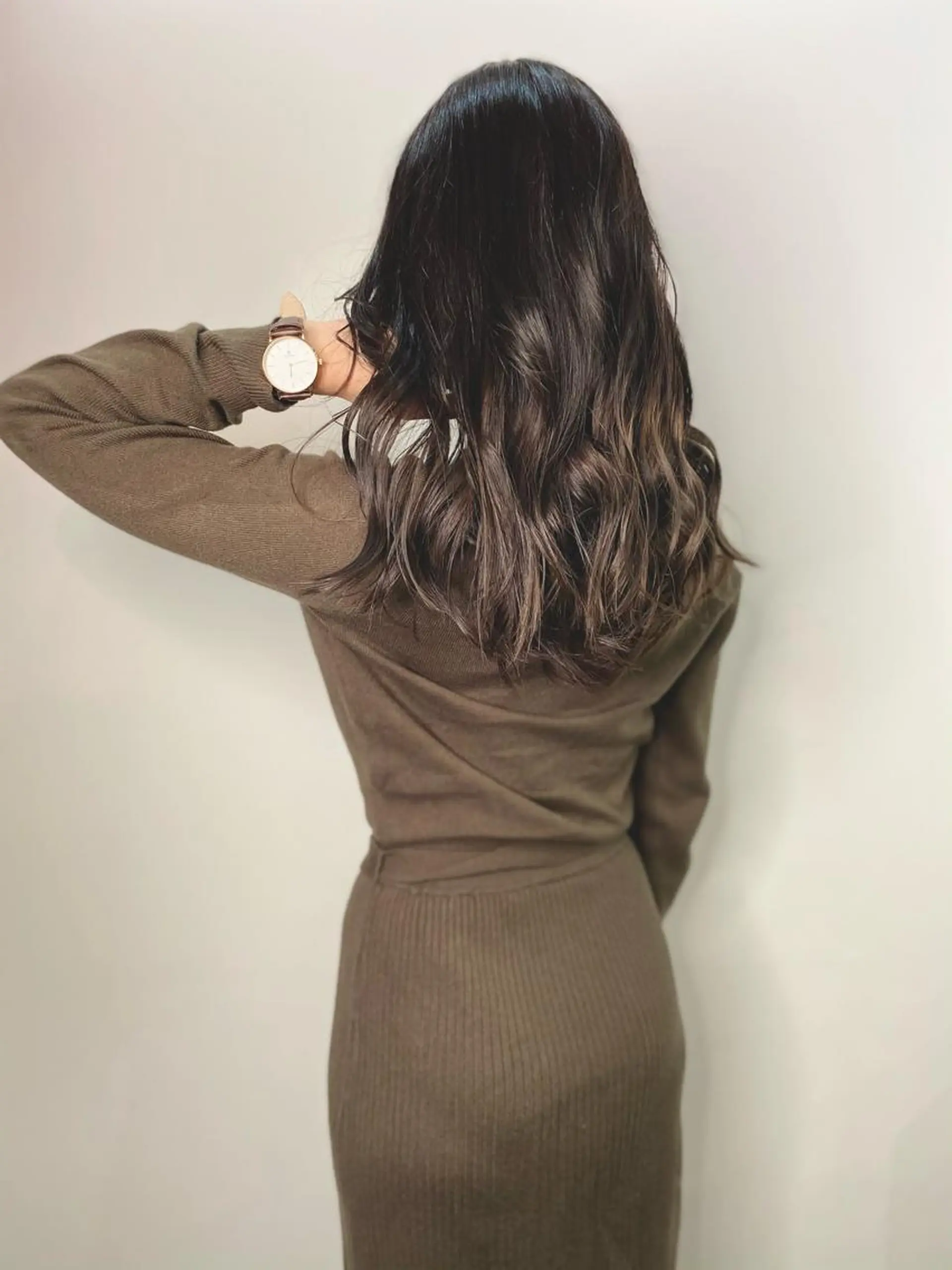 ロング カラー グラデーションカラー グレージュ opus 店長大和 レイヤー/赤み消しのヘアスタイル