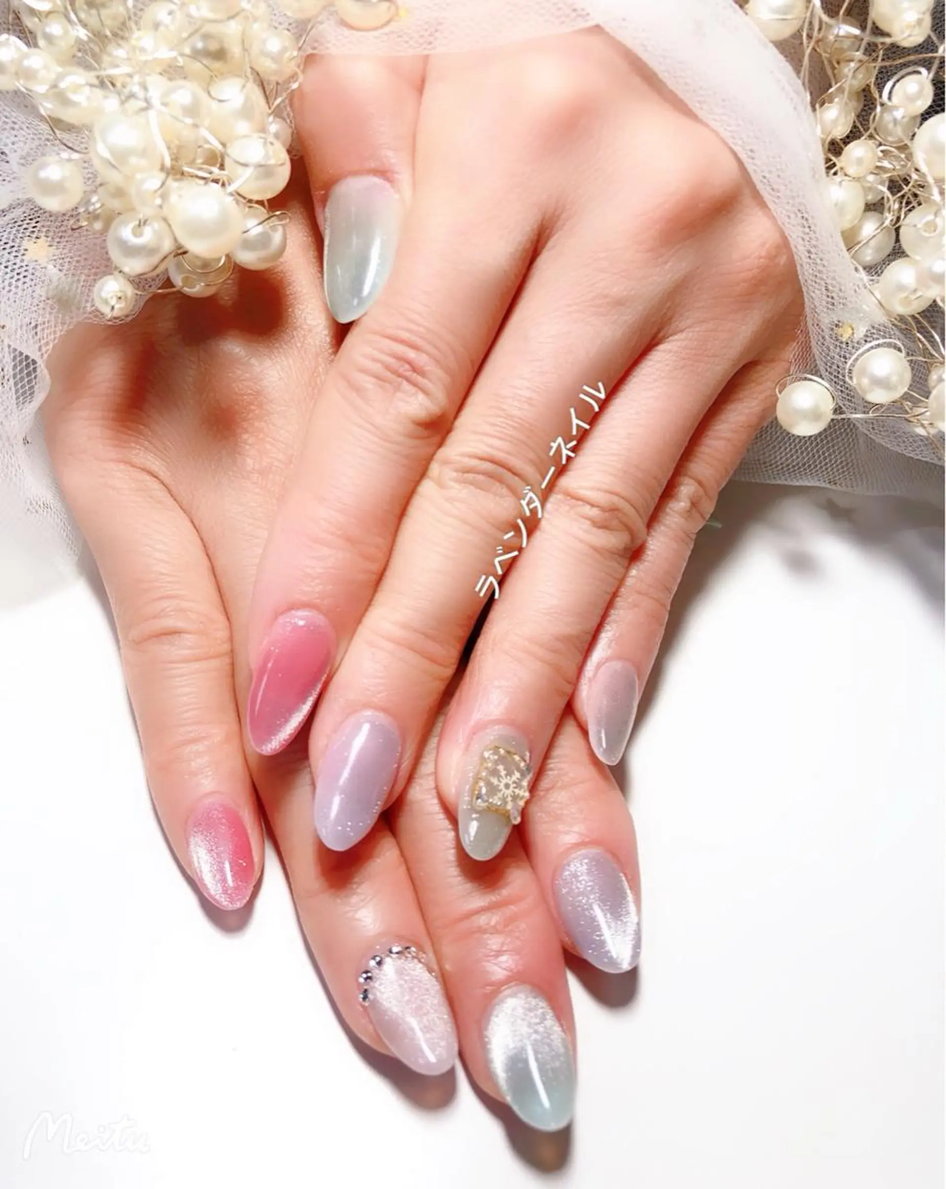 ネイル ラベンダー💖日暮里 ルル💖ネイルのネイルデザイン