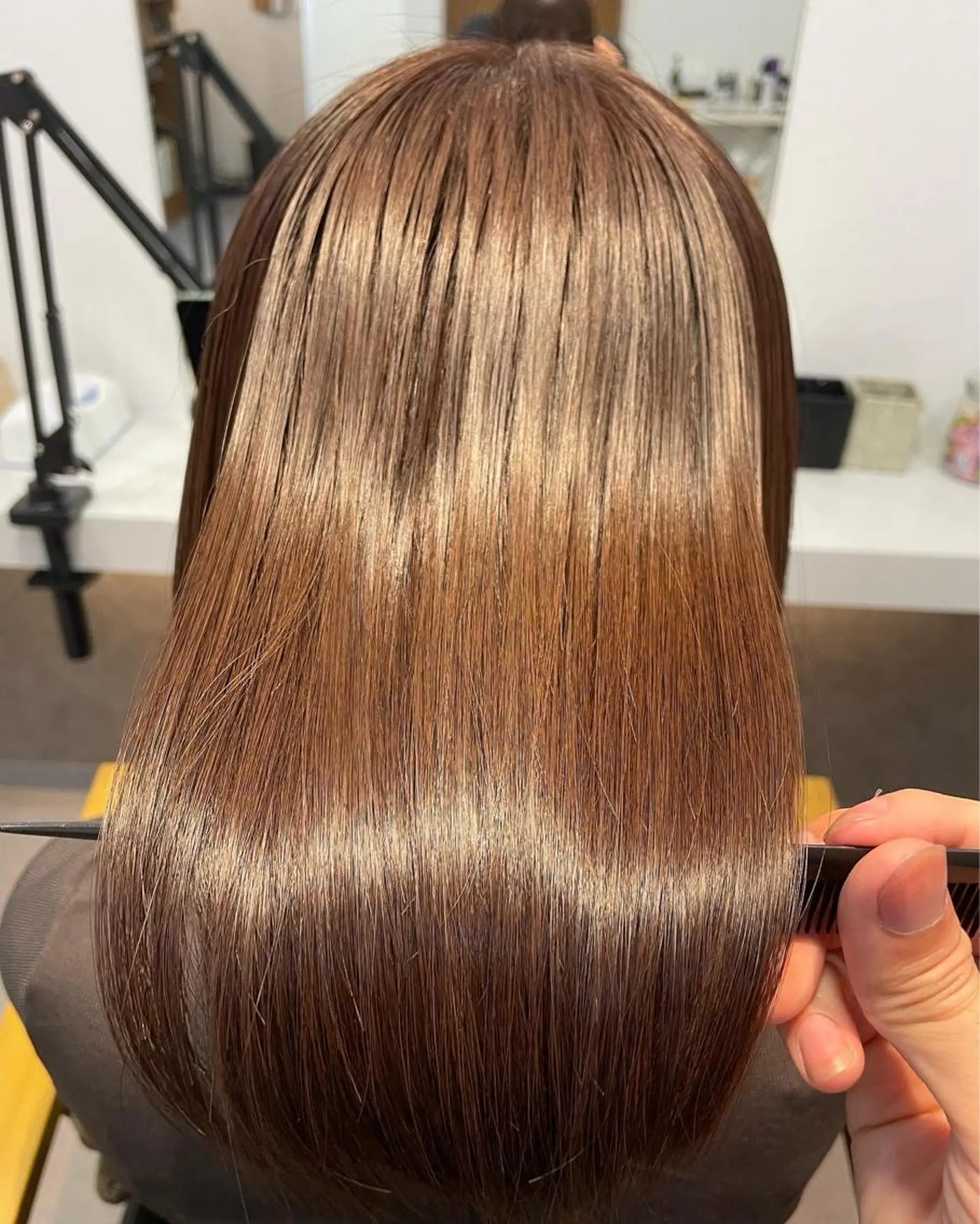 ミディアム 髪質改善 加留部 節のヘアスタイル