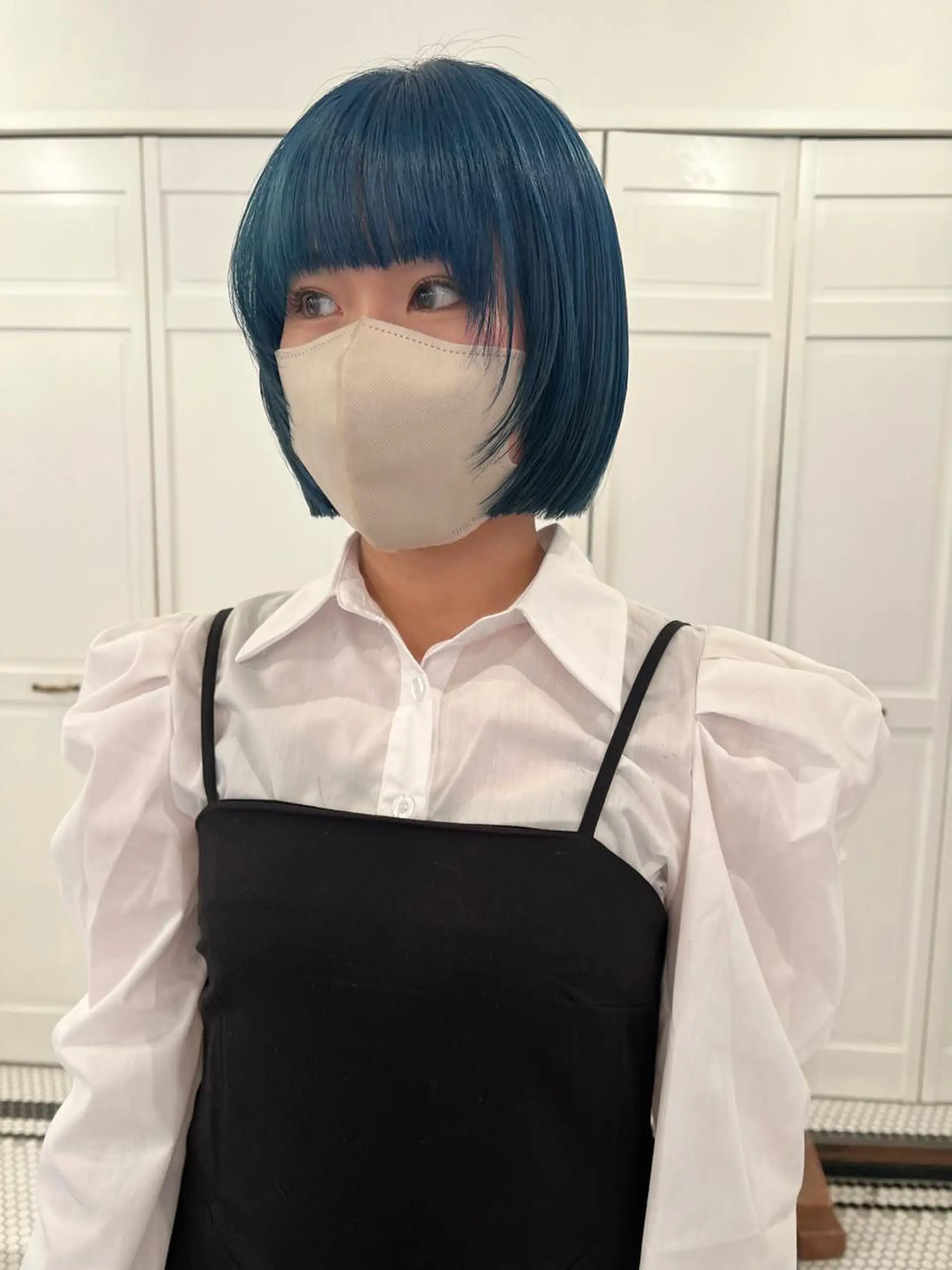 カラー ヘアカラー ブリーチカラー🎀 韓国風/寺門美優のヘアスタイル