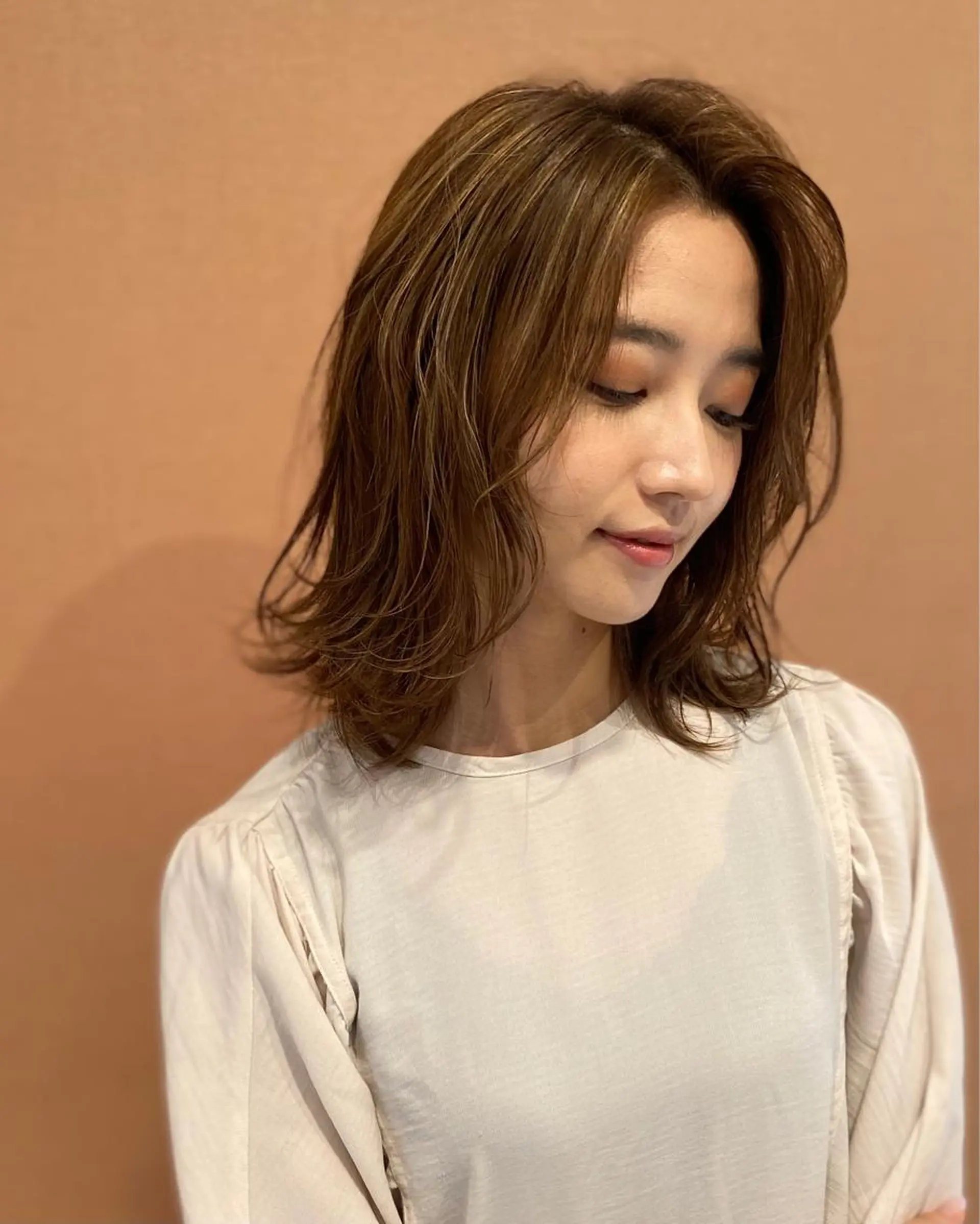 ミディアム カラー パーマ ヘアアレンジ メンズパーマの巨匠 鈴木純のヘアスタイル
