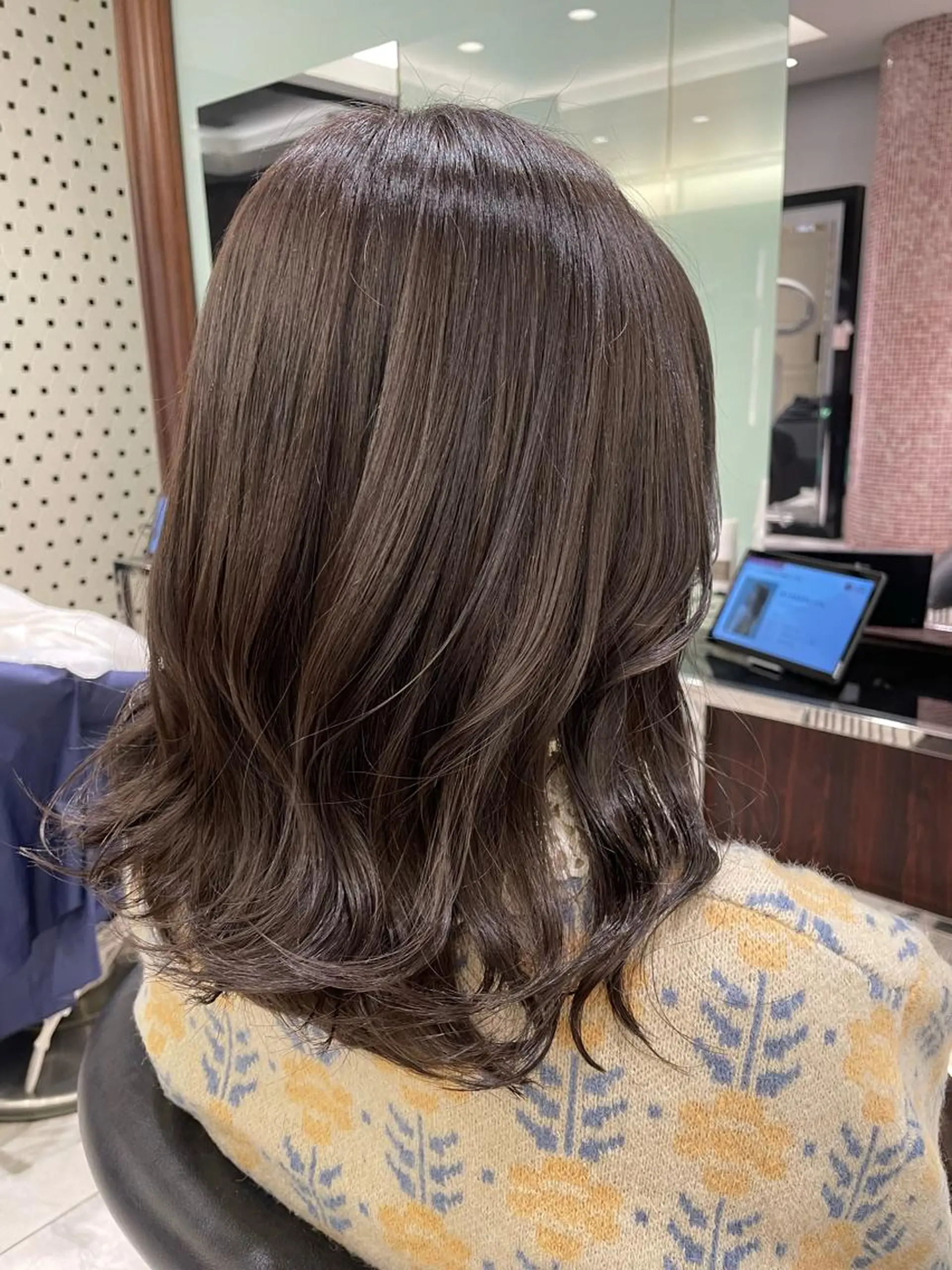 ミディアム 韓国風パーマ/ヘア セット/店長みづきのヘアスタイル