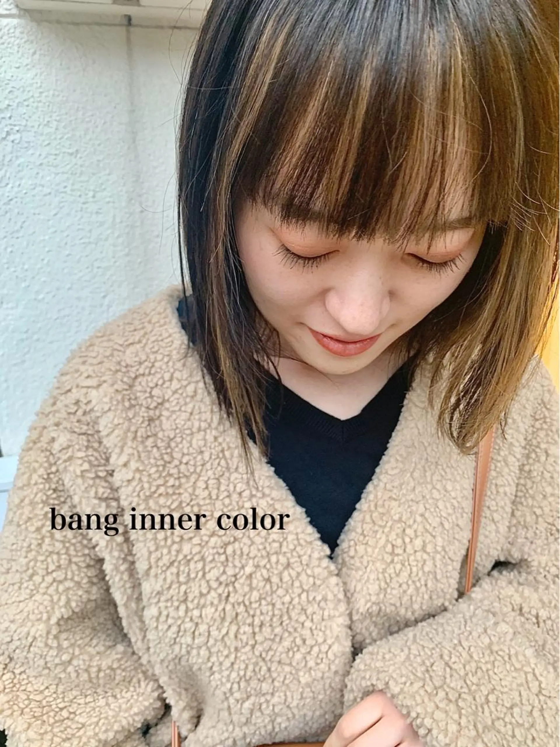 ミディアム カラー インナーカラー カット トリートメント zina藤崎📛 井上美乃里のヘアスタイル