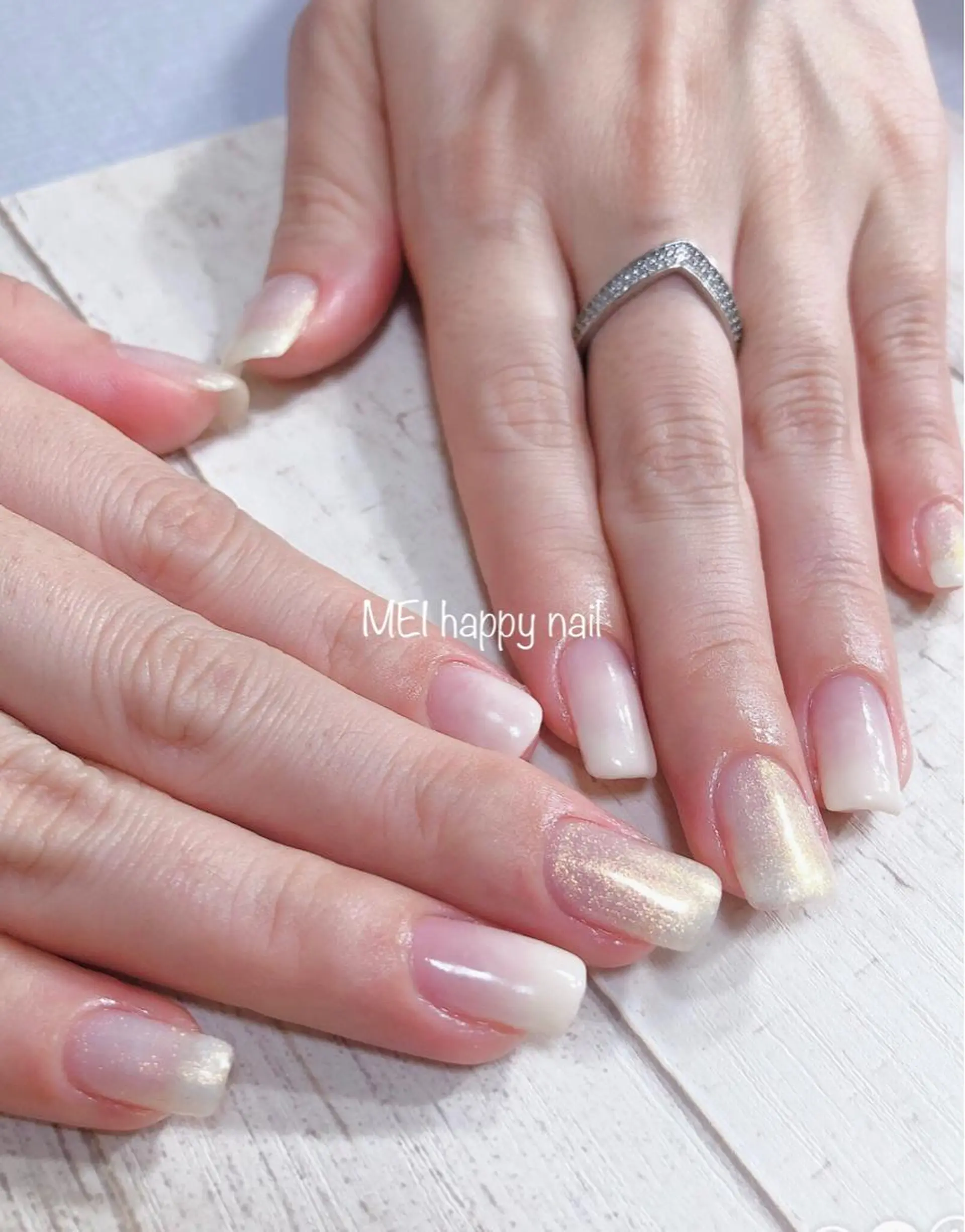 ネイル 北浦和 自爪育成ケアのネイルデザイン