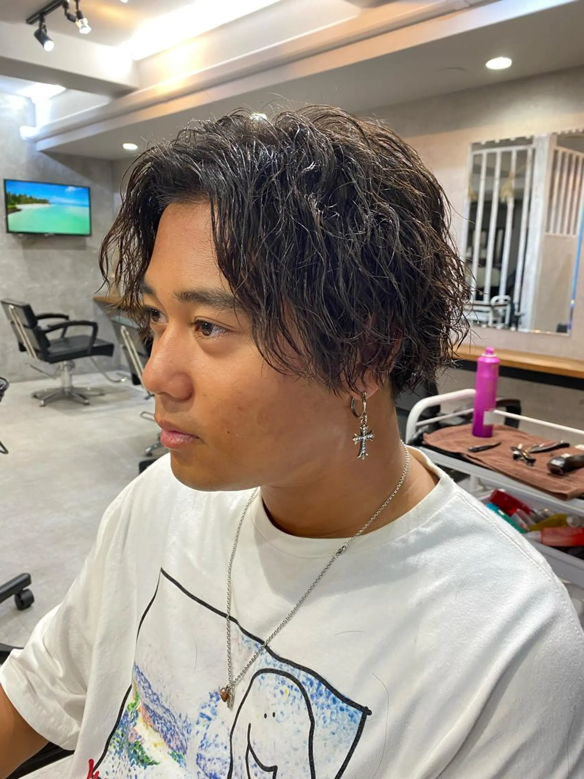 パーマ メンズ メンズパーマ ツイストスパイラルパーマ スパイラルパーマ カット ヘアカラー パーマ 🐉『メンズ美容師』 吉田龍星🐉のヘアスタイル