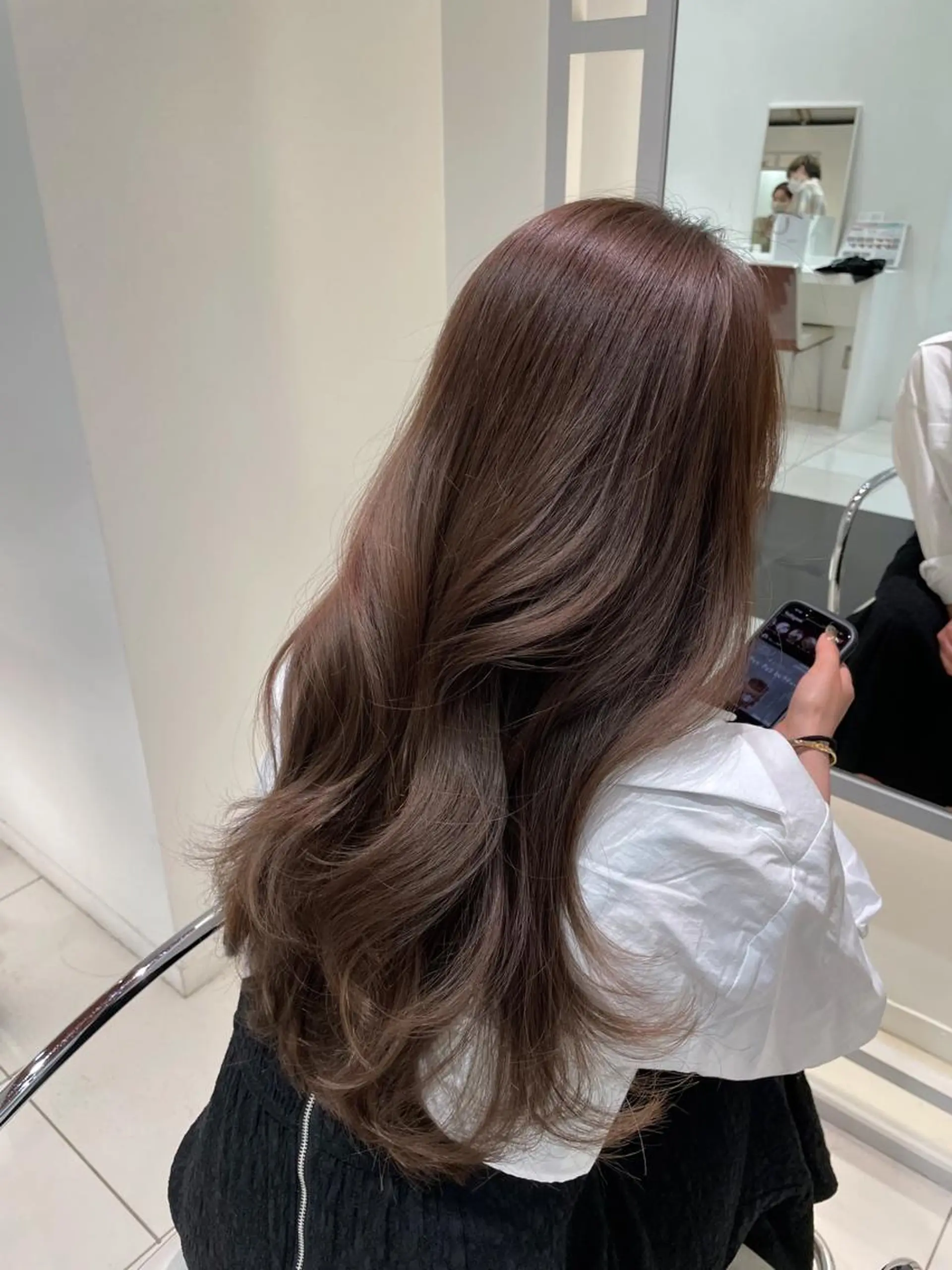 ロング カラー ブラウンカラー BiBi 武田 あやのヘアスタイル