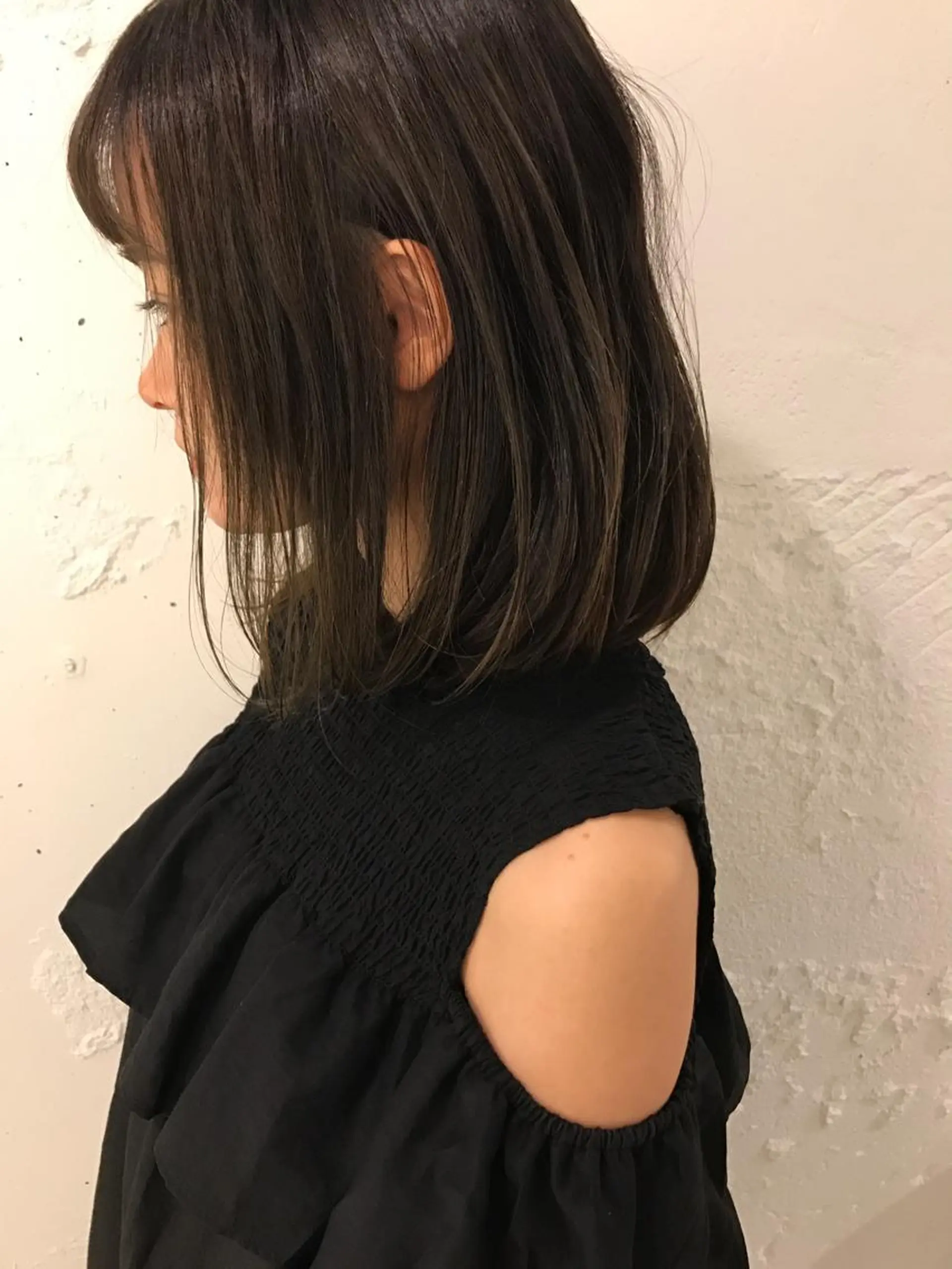 ミディアム ボブ 【体験】韓国 メイク&ヘア天神のヘアスタイル