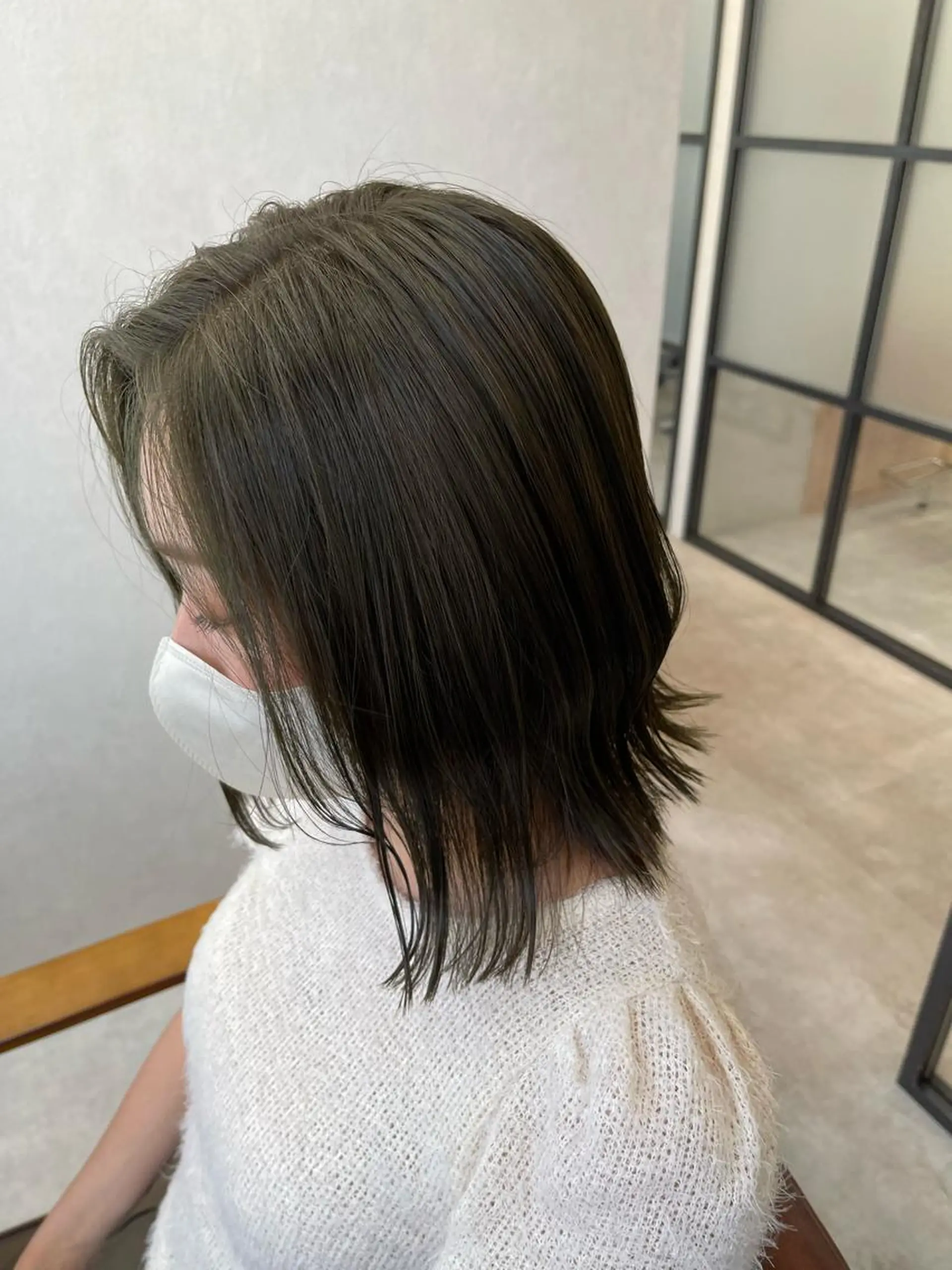 ミディアム カラー オリーブカラー ヘアカラー トリートメント tocca河原町〰️ 藤川日向のヘアスタイル