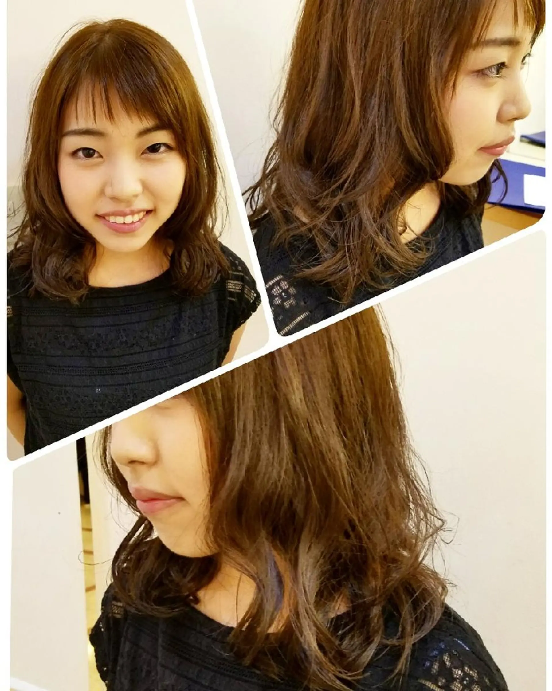 ミディアム カラー アッシュ ベージュカラー 美谷添（ミヤゾエ） まどか大人ヘアサロンのヘアスタイル