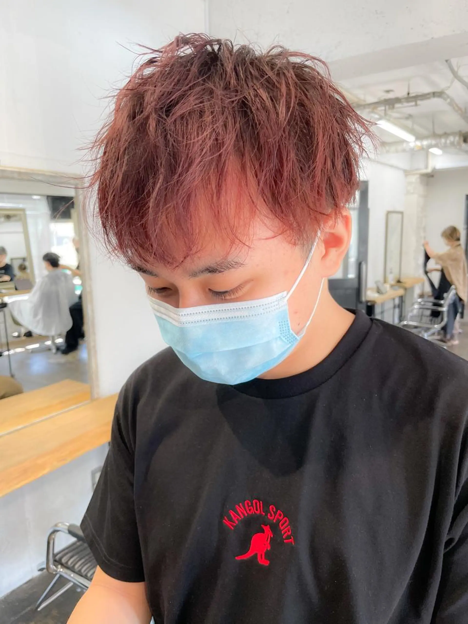 ショート カラー メンズ メンズパーマ メンズ特化ryoのヘアスタイル