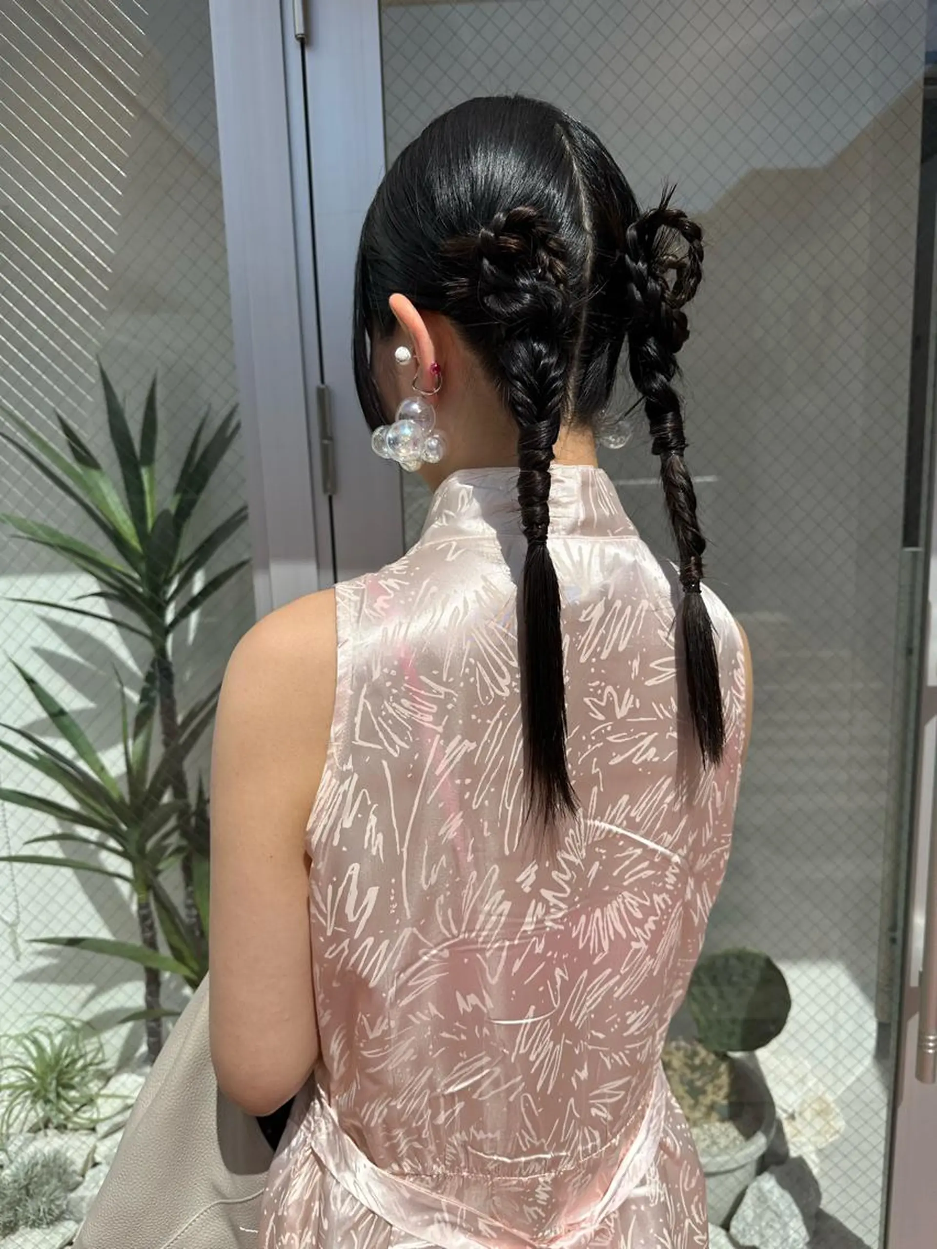 セミロング ヘアアレンジ iizuka akiのヘアスタイル
